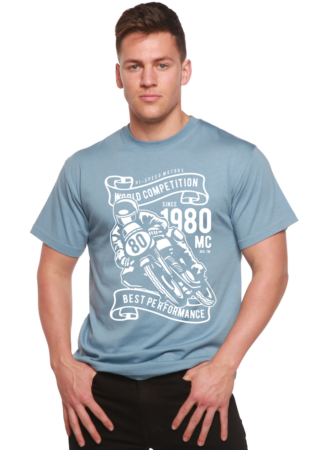 World Competition Men's Bamboo Viscose/Organic Cotton Short Sleeve Graphic Graphic T-Shirt - The7Letter