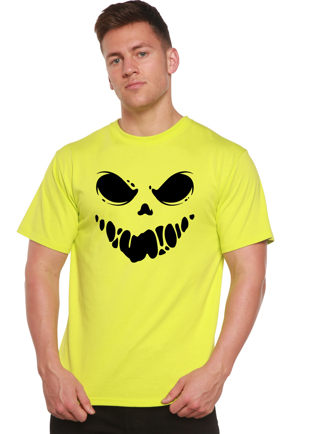 Halloween Boo Men's Bamboo Viscose/Organic Cotton Short Sleeve Graphic T-Shirt - The7Letter