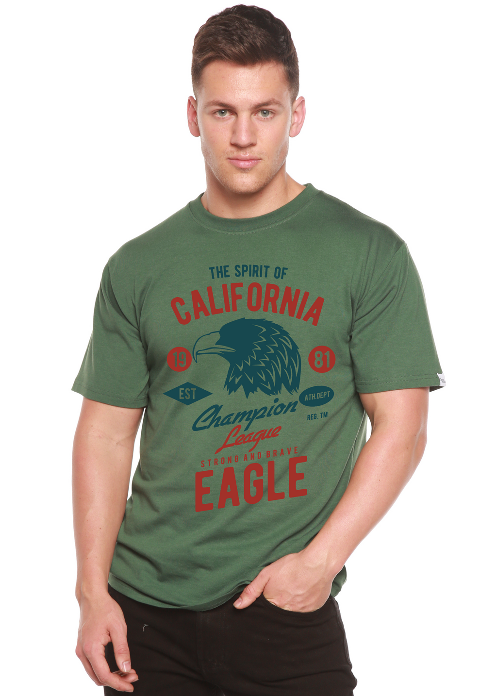The Spirit of Spun Bamboo® Men's Bamboo Viscose/Organic Cotton Short Sleeve Graphic T-Shirt - The7Letter