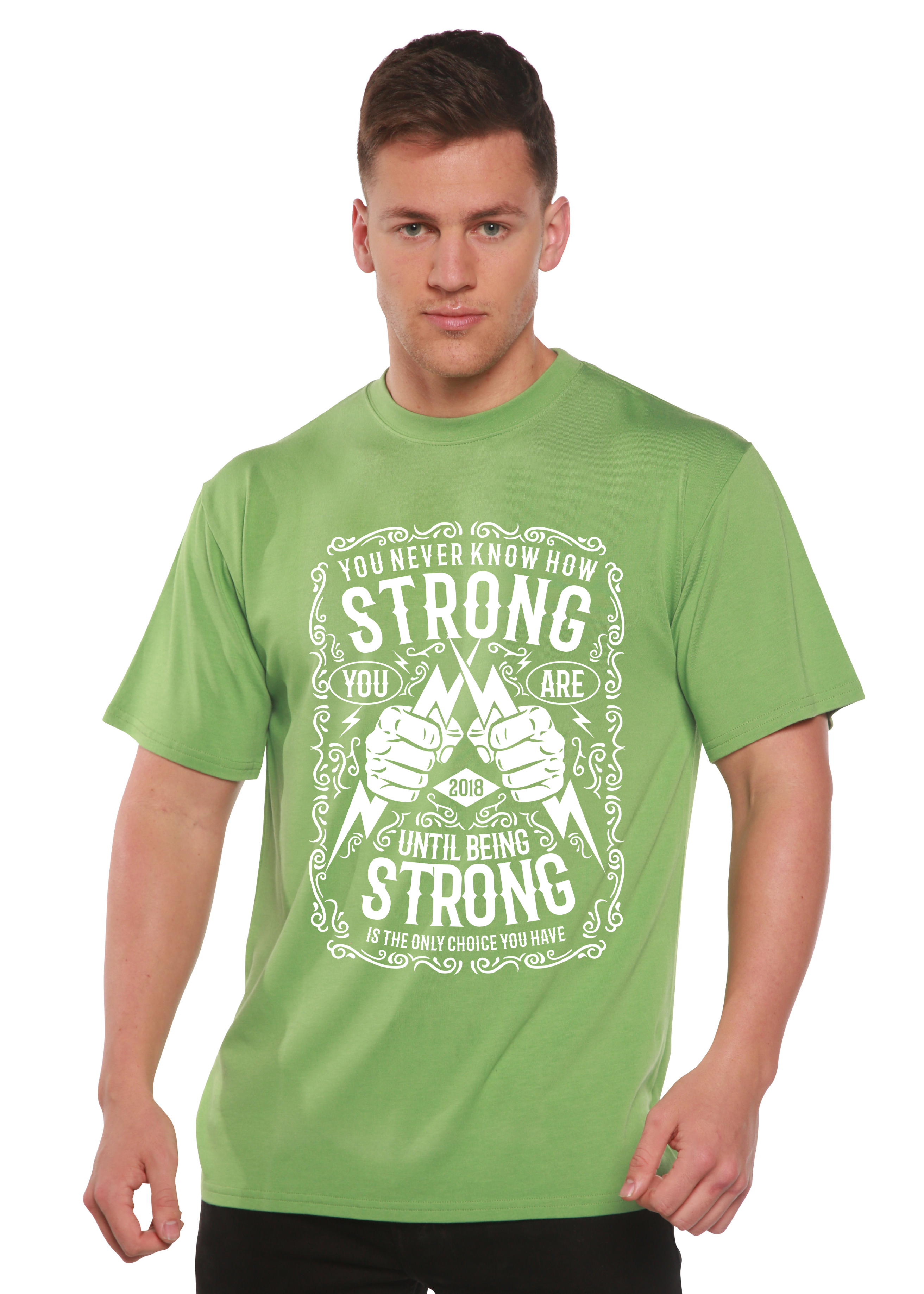 Strong Spun Bamboo® Men's Bamboo Viscose/Organic Cotton Short Sleeve Graphic T-Shirt - The7Letter