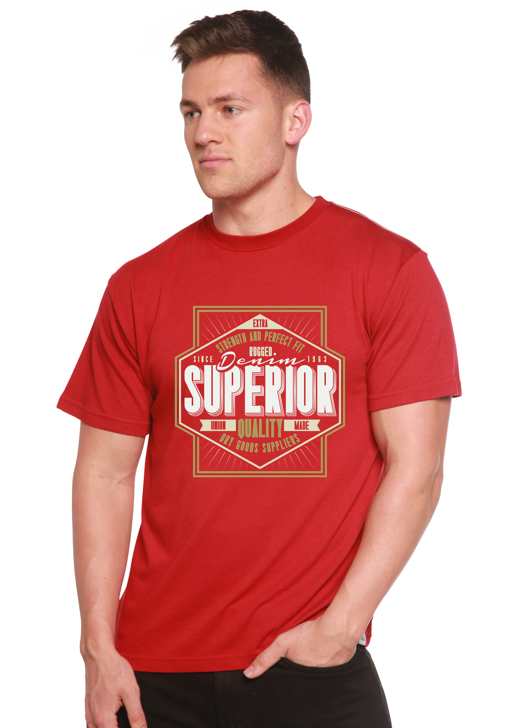 Superior Quality Men's Bamboo Viscose/Organic Cotton Short Sleeve Graphic T-Shirt - The7Letter