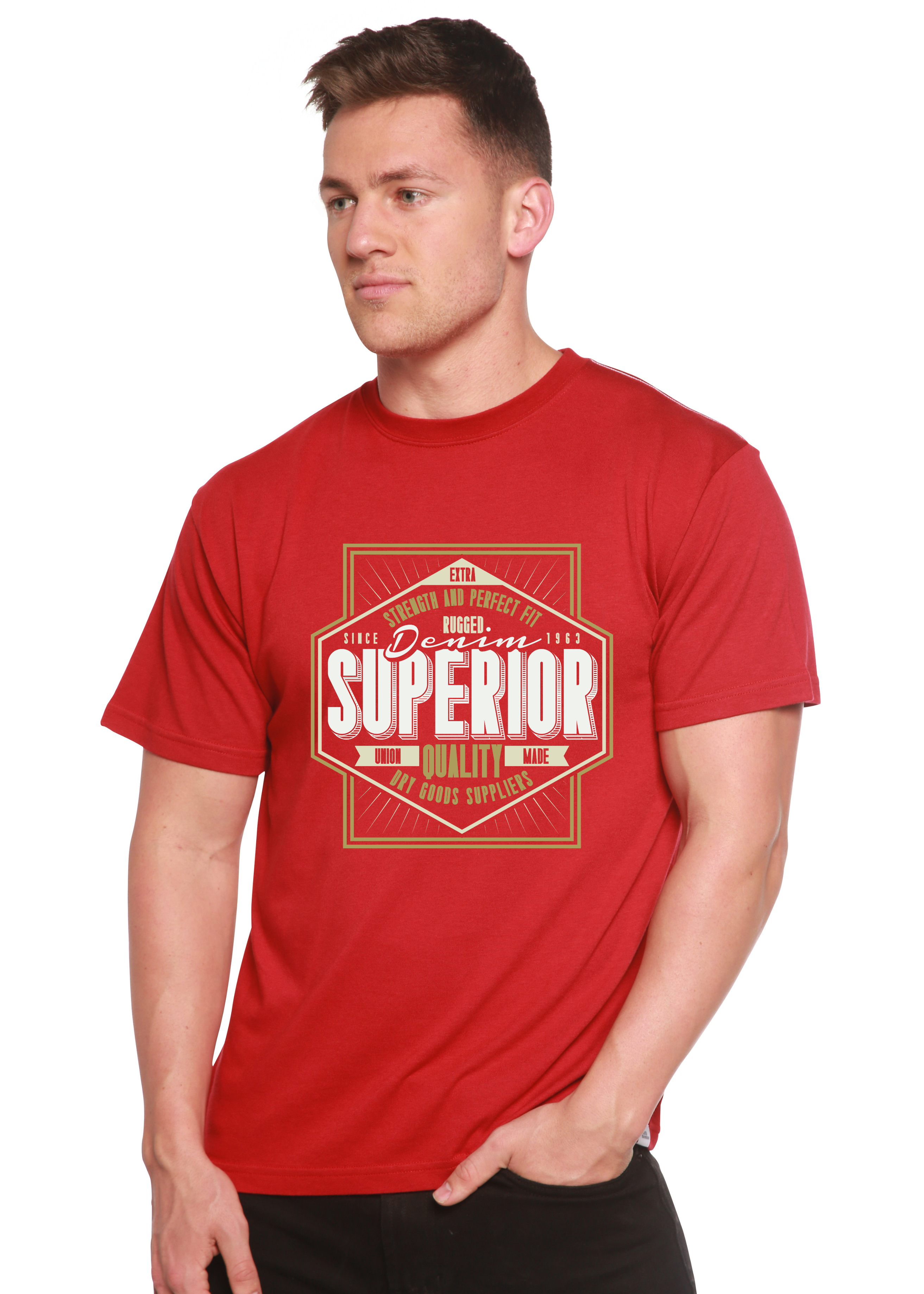 Superior Quality Men's Bamboo Viscose/Organic Cotton Short Sleeve Graphic T-Shirt - The7Letter