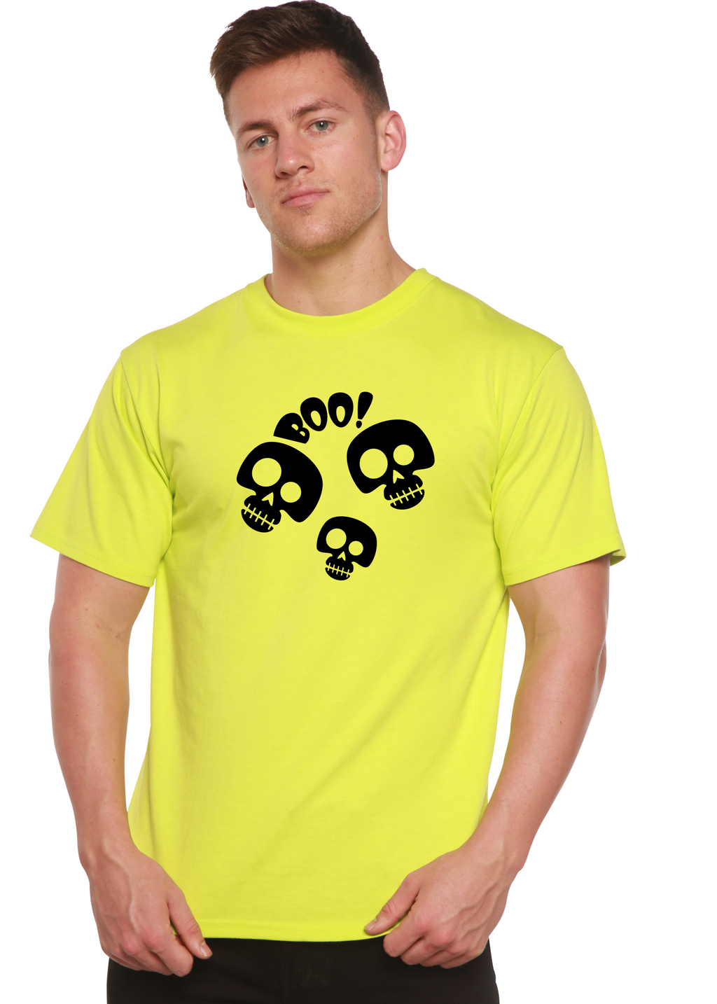Halloween Boo Unisex Bamboo Viscose/Organic Cotton Short Sleeve Graphic T-Shirt - The7Letter
