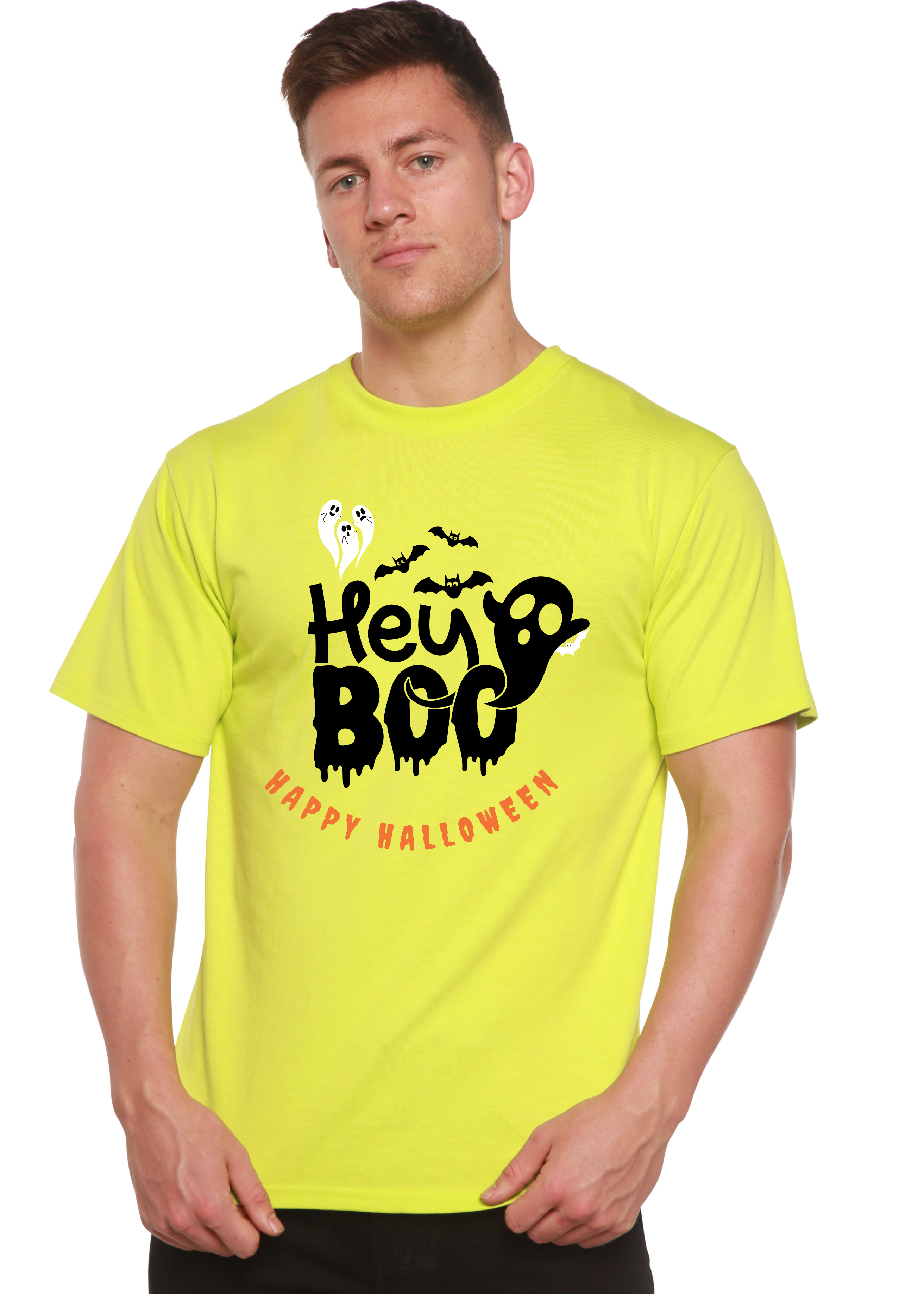 Hey Boo Men's Bamboo Viscose/Organic Cotton Short Sleeve Graphic T-Shirt - The7Letter