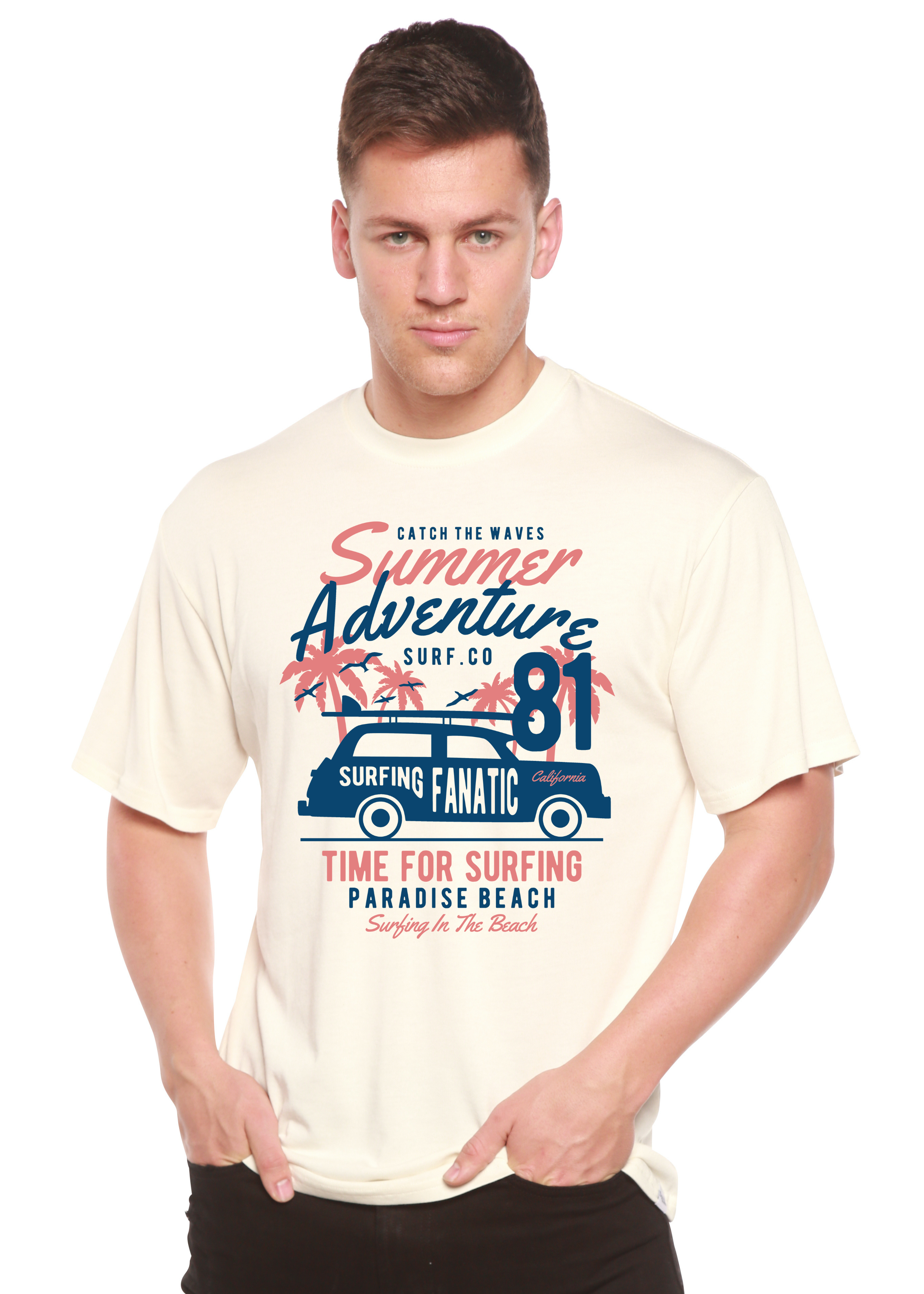Sammer Adventure Spun Bamboo® Men's Bamboo Viscose/Organic Cotton Short Sleeve Graphic T-Shirt - The7Letter