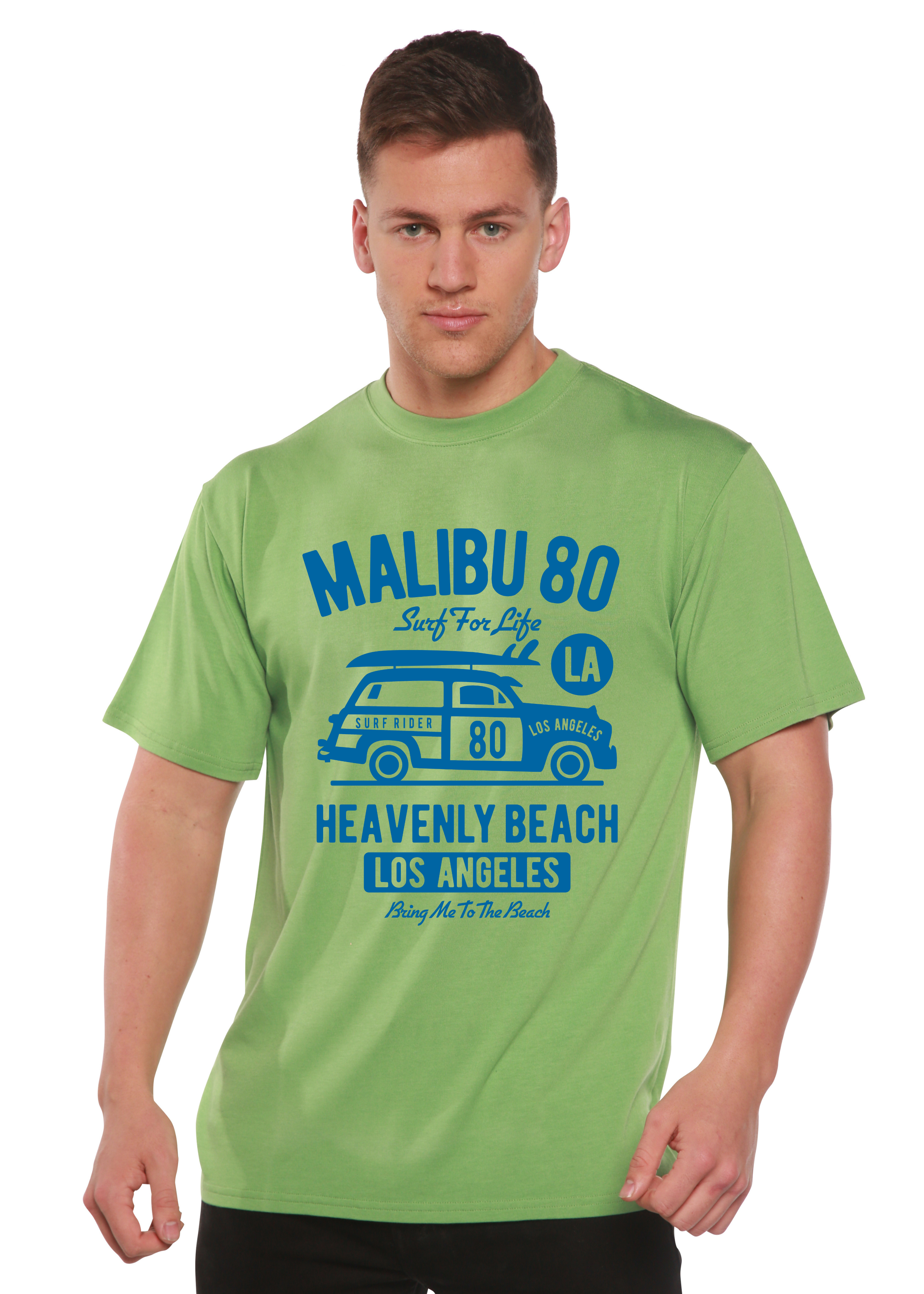 Malibu 80 Men's Bamboo Viscose/Organic Cotton Short Sleeve Graphic T-Shirt - The7Letter