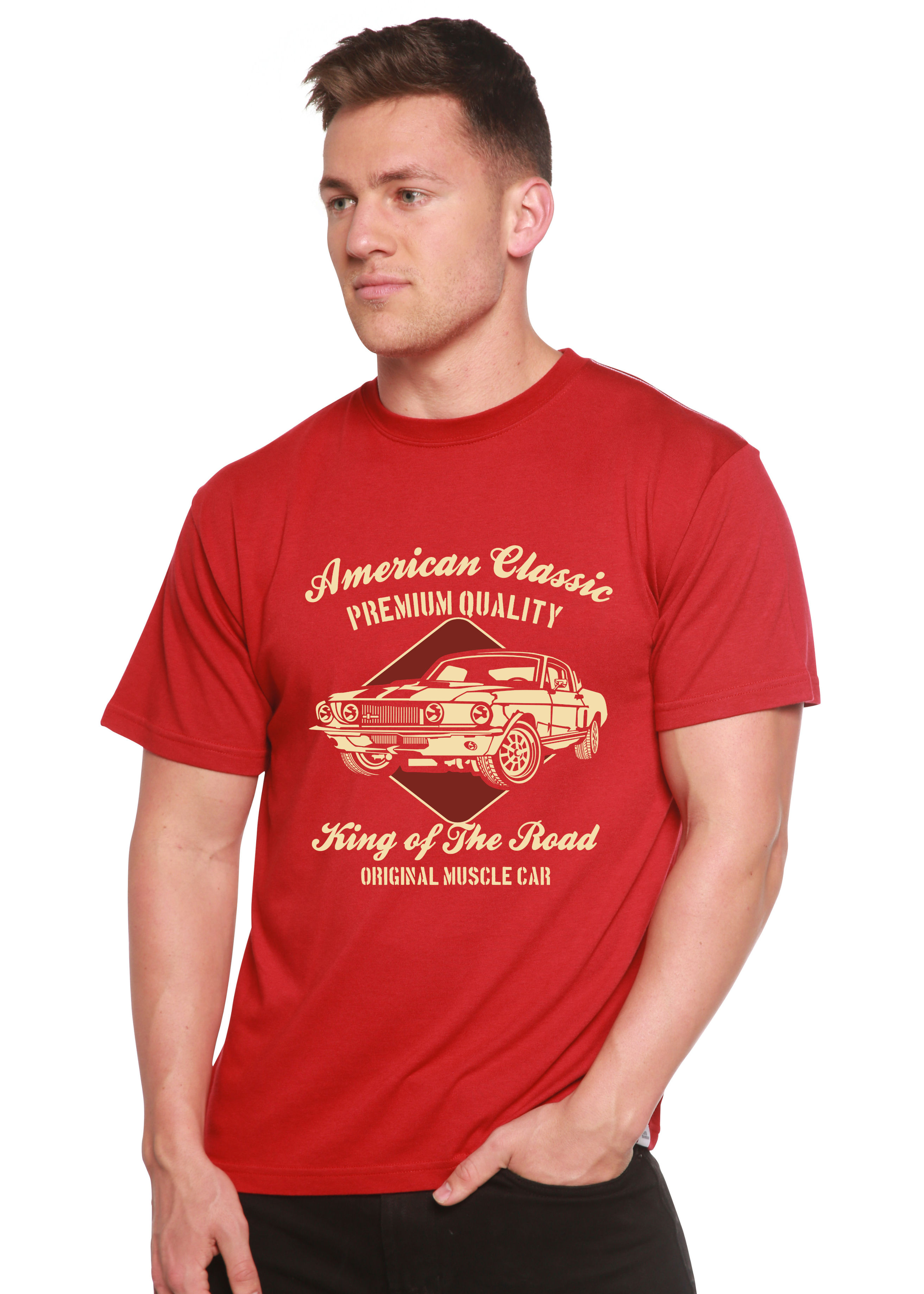 American Classic Men's Bamboo Viscose/Organic Cotton Short Sleeve Graphic T-Shirt - The7Letter