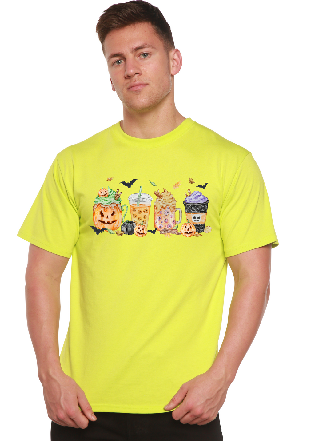 Happy Halloween Men's Bamboo Viscose/Organic Cotton Short Sleeve Graphic T-Shirt - The7Letter