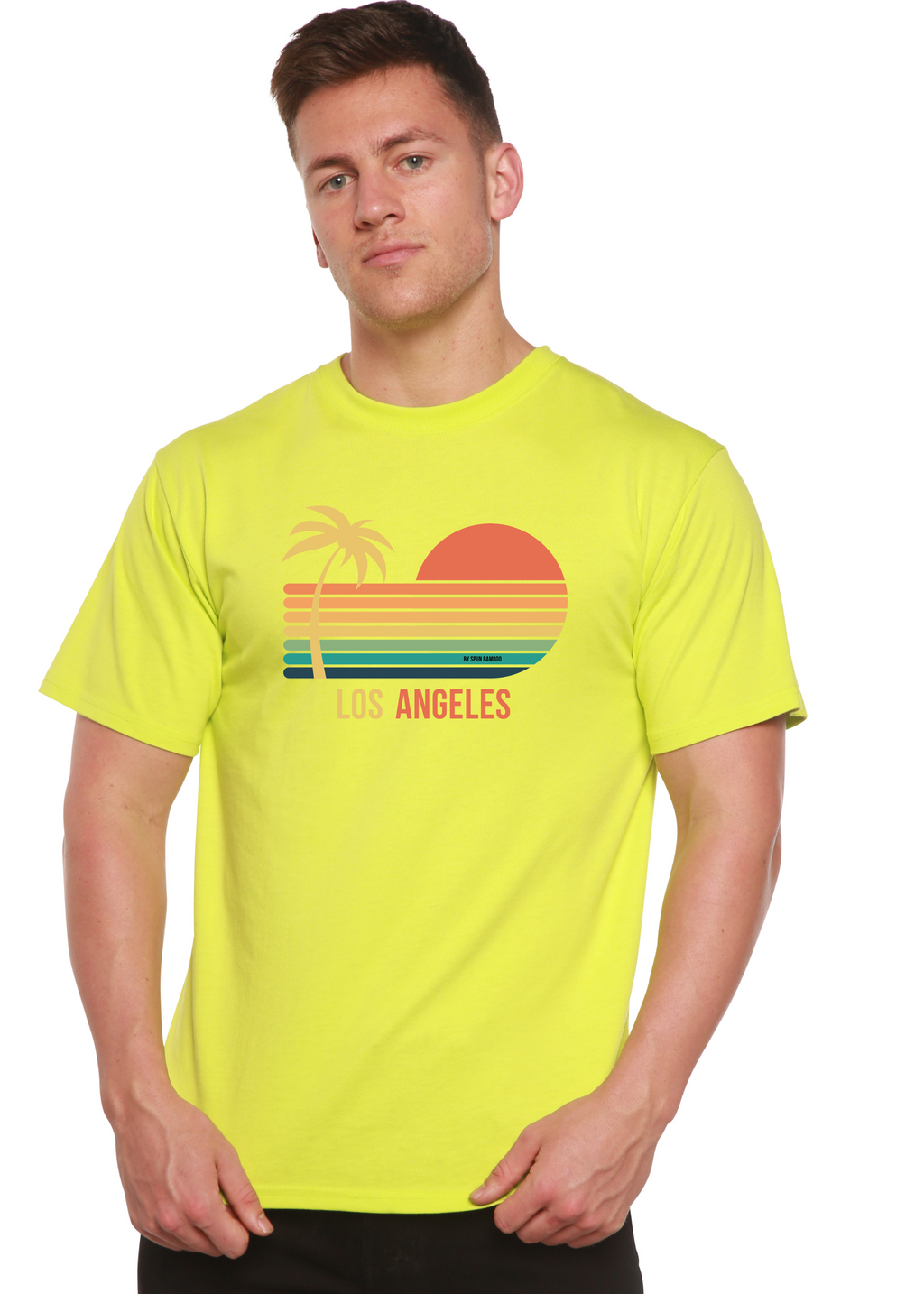 Los Angeles Unisex Bamboo Viscose/Organic Cotton Short Sleeve Graphic T-Shirt - The7Letter