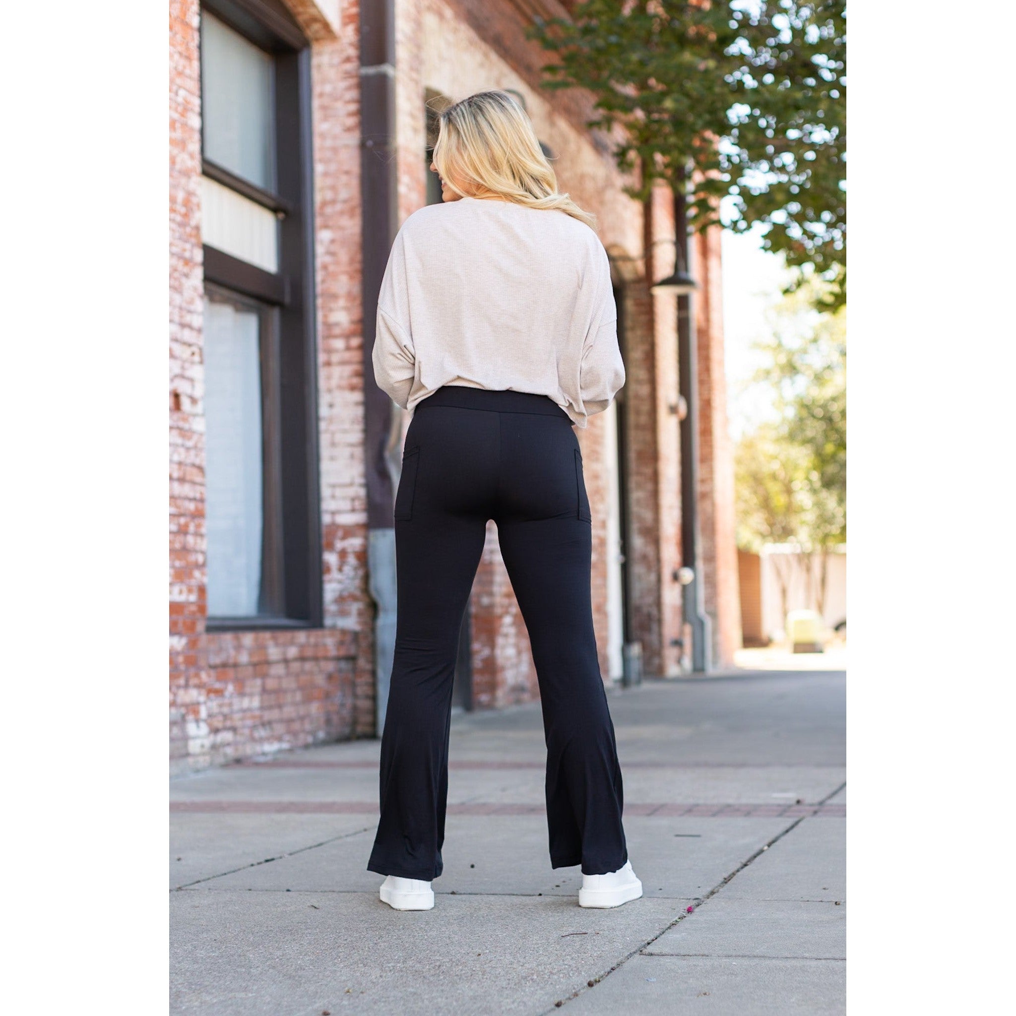Vanessa - Legging bootcut noir - 27