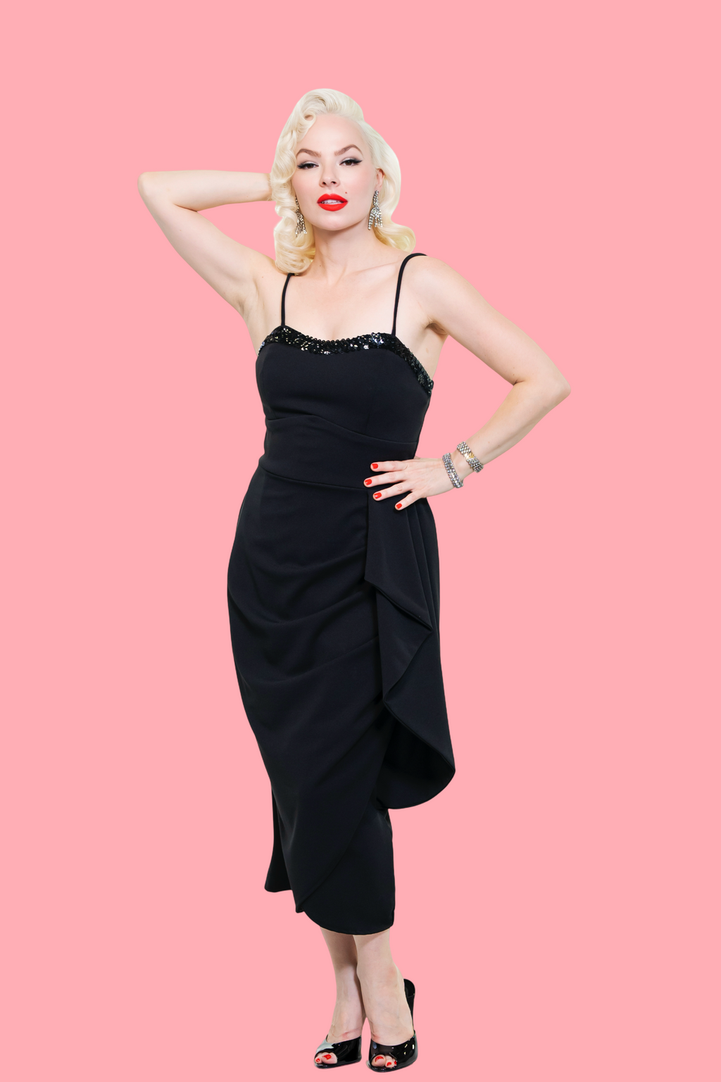 Shimmering Sarong in Black