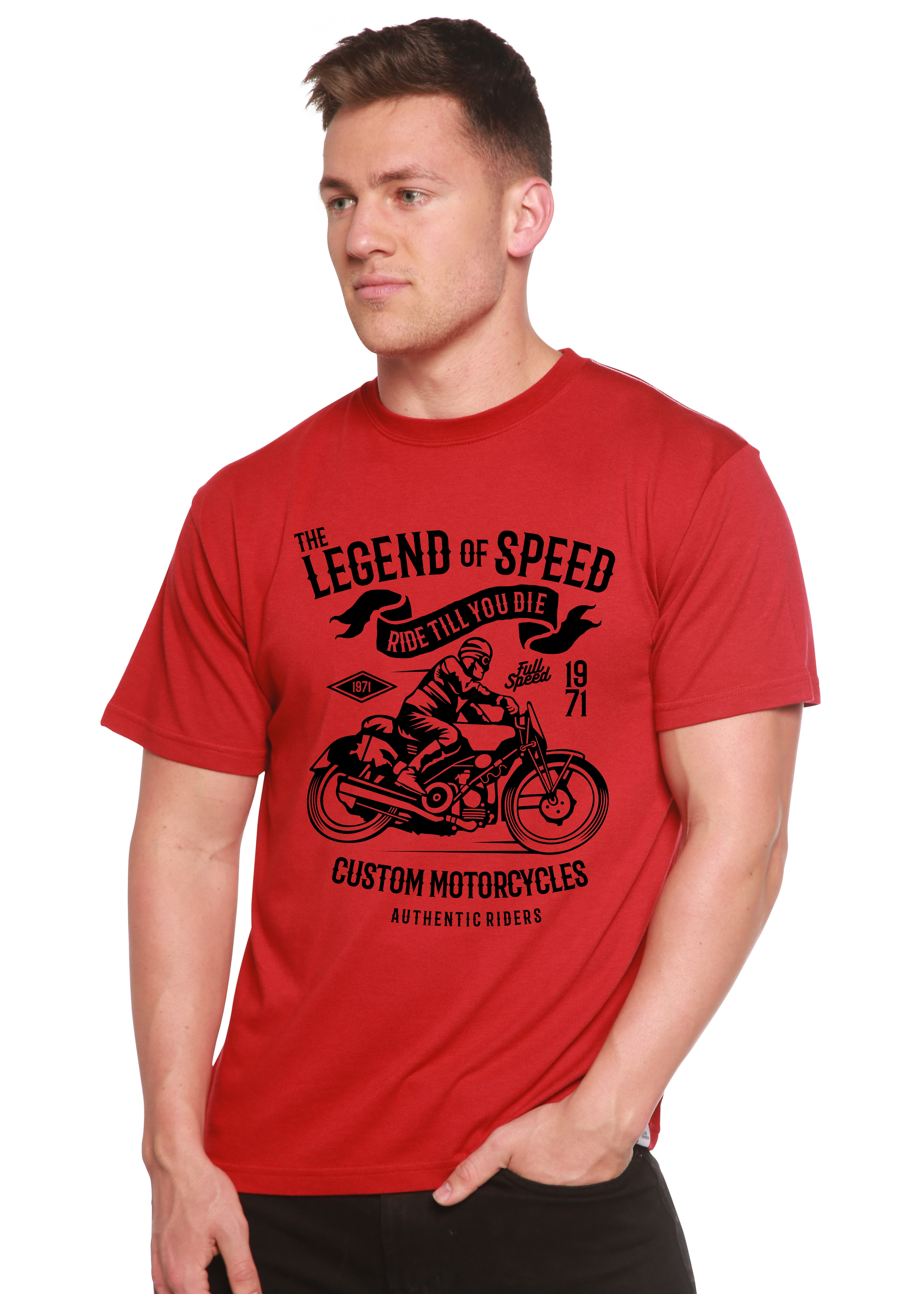 The Legend of Speed Spun Bamboo® Men's Bamboo Viscose/Organic Cotton Short Sleeve Graphic T-Shirt - The7Letter