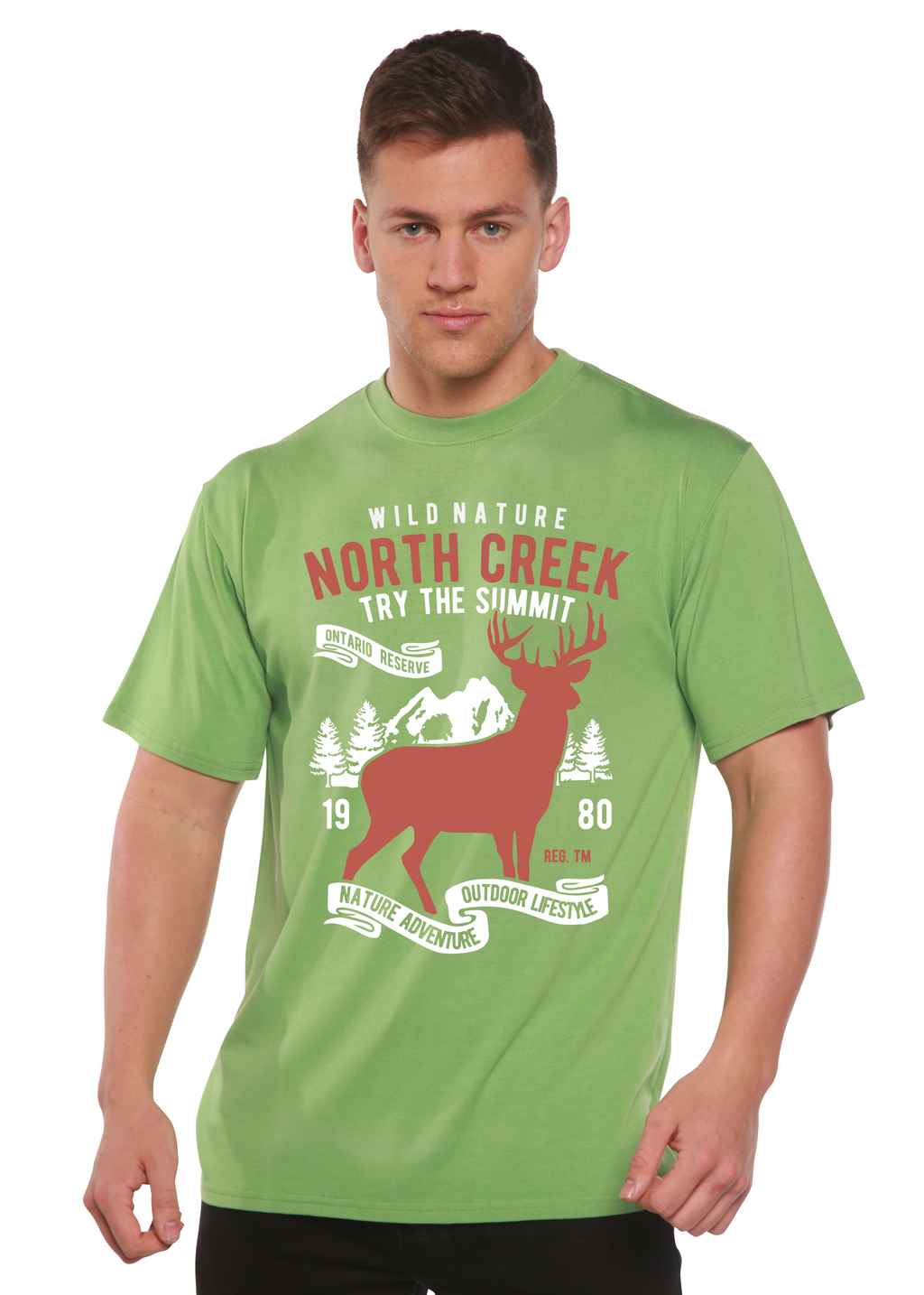 North Creek Spun Bamboo® Men's Bamboo Viscose/Organic Cotton Short Sleeve Graphic T-Shirt - The7Letter