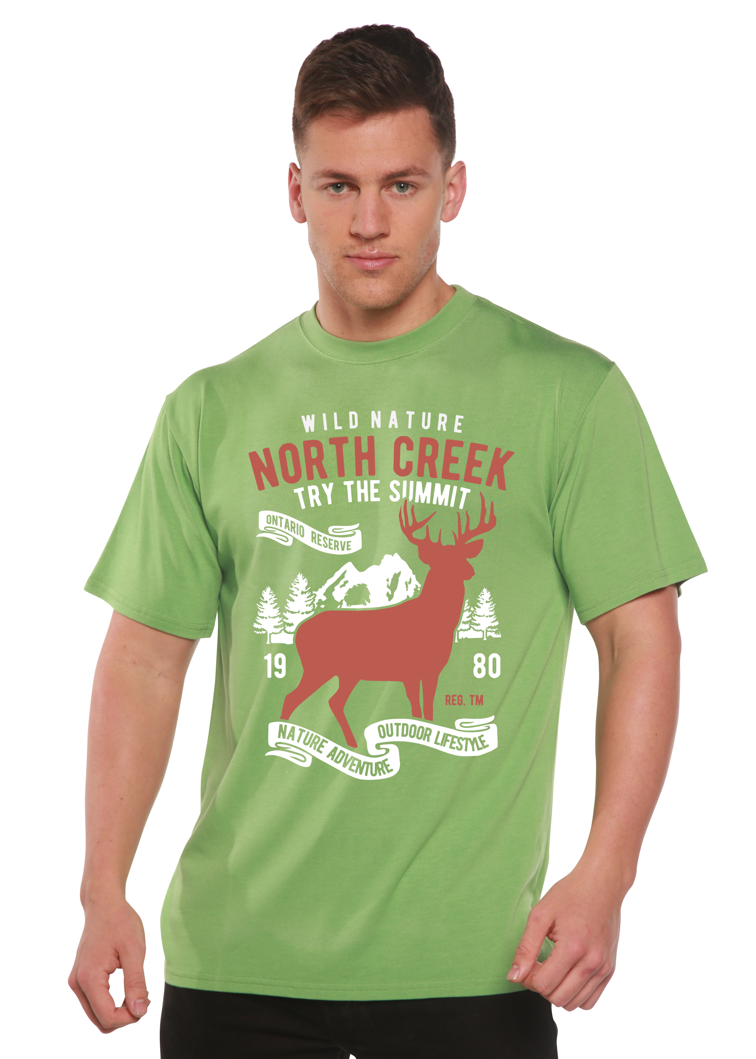 North Creek Spun Bamboo® Men's Bamboo Viscose/Organic Cotton Short Sleeve Graphic T-Shirt - The7Letter