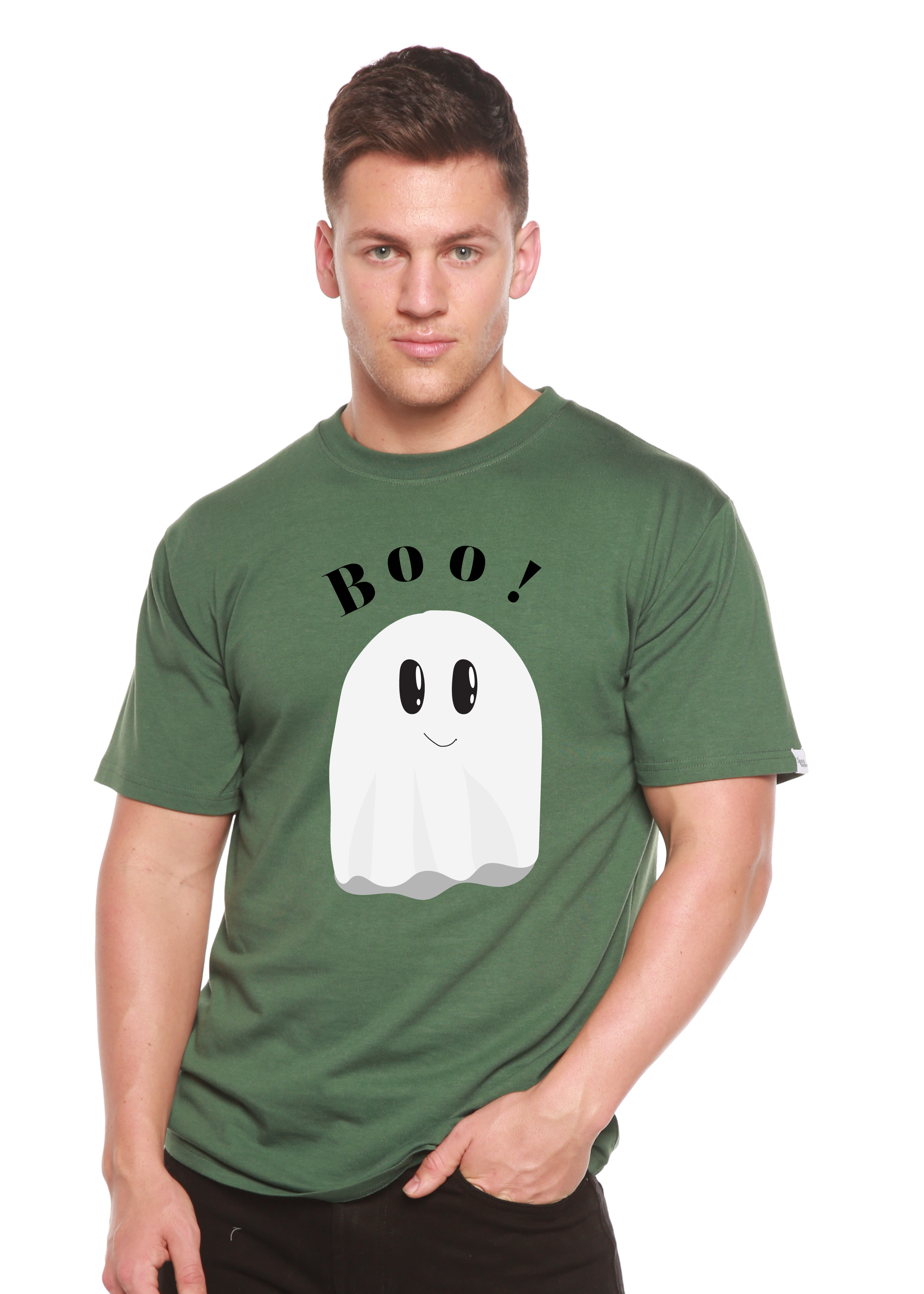 Boo Men's Bamboo Viscose/Organic Cotton Short Sleeve Graphic T-Shirt - The7Letter