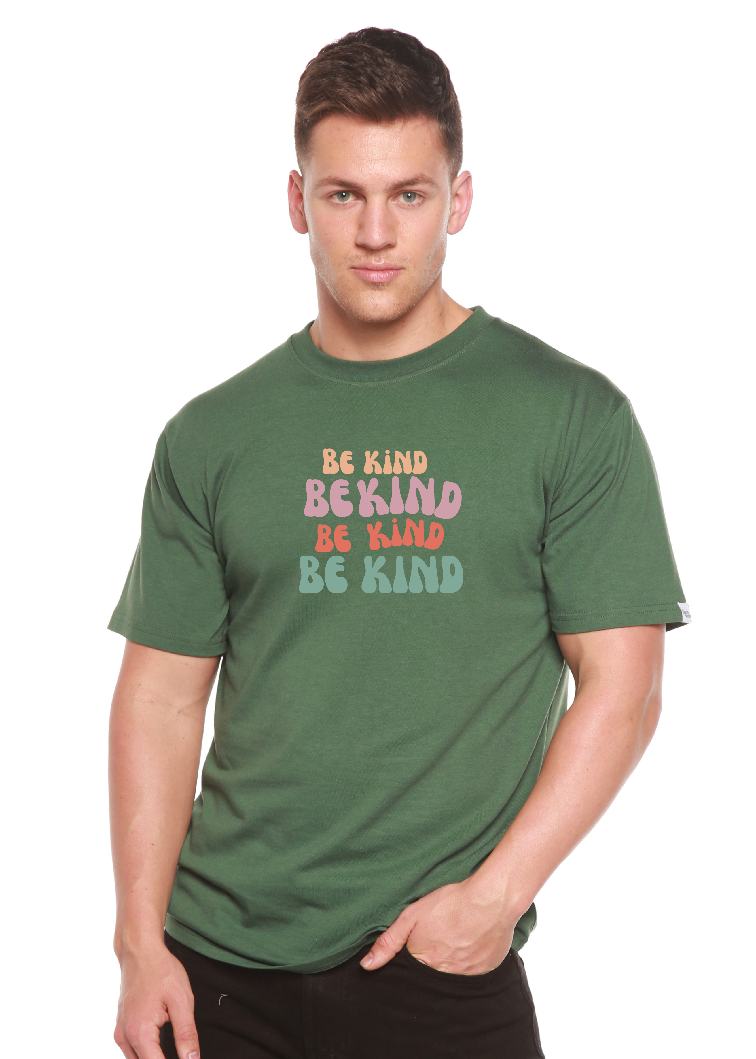 Be Kind Men's Bamboo Viscose/Organic Cotton Short Sleeve Graphic T-Shirt - The7Letter