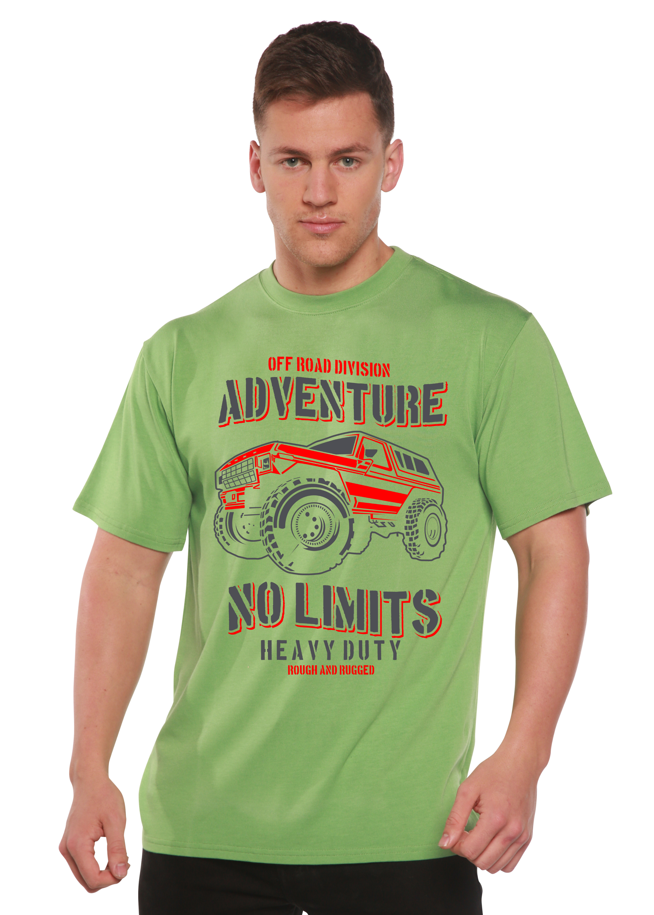 No Limits Spun Bamboo® Men's Bamboo Viscose/Organic Cotton Short Sleeve Graphic T-Shirt - The7Letter