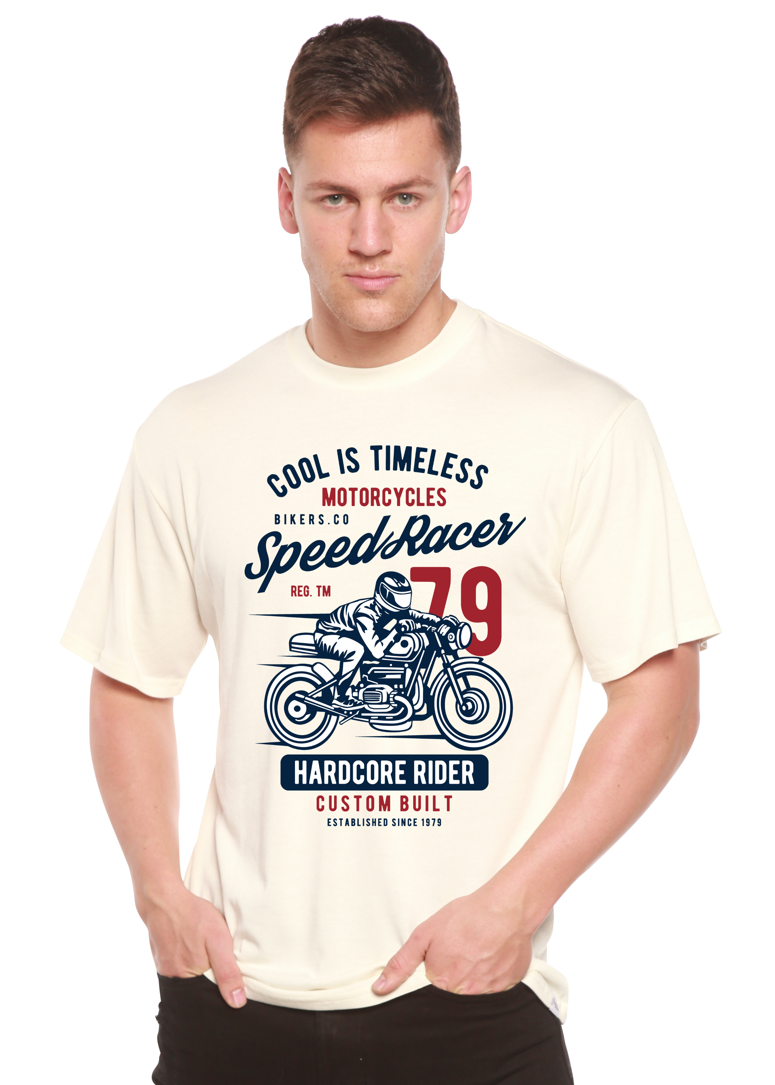Speed Racer Spun Bamboo® Men's Bamboo Viscose/Organic Cotton Short Sleeve Graphic T-Shirt - The7Letter
