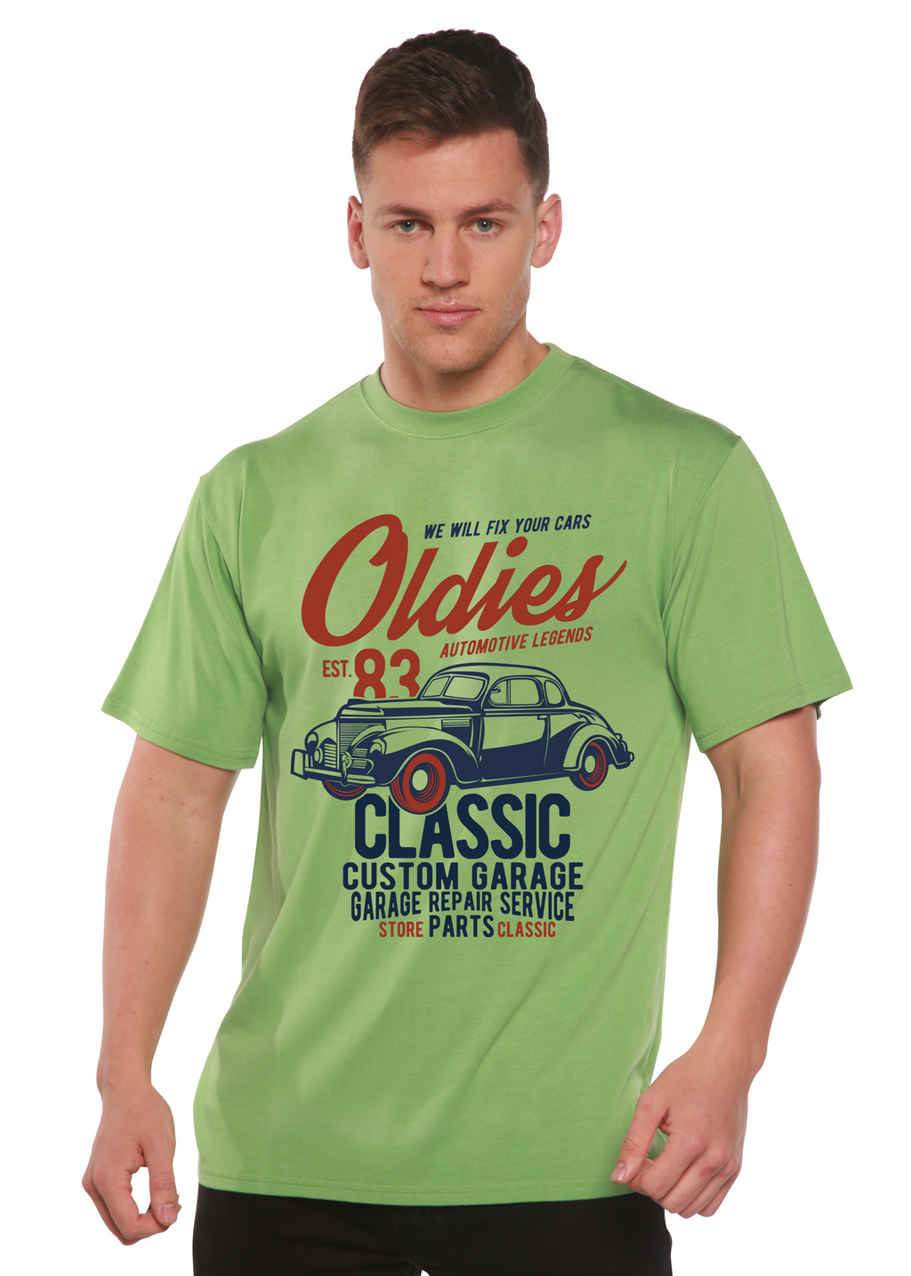 Oldies Spun Bamboo® Men's Bamboo Viscose/Organic Cotton Short Sleeve Graphic T-Shirt - The7Letter