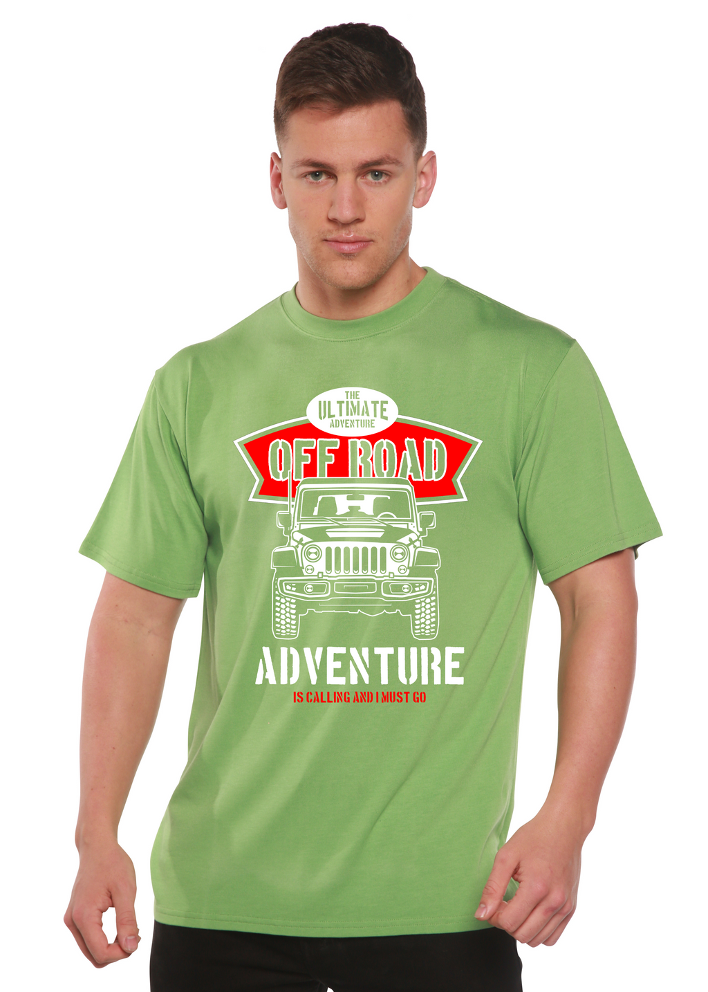 Off Road Spun Bamboo® Men's Bamboo Viscose/Organic Cotton Short Sleeve Graphic T-Shirt - The7Letter