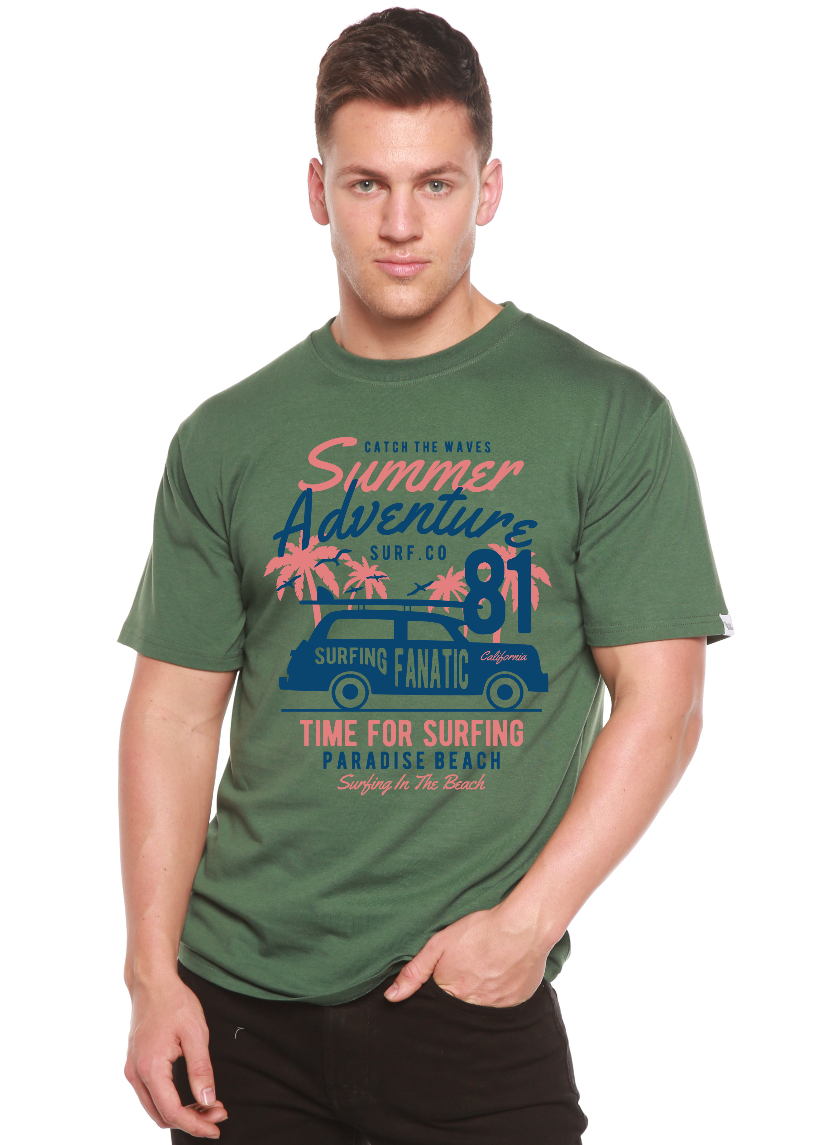 Sammer Adventure Spun Bamboo® Men's Bamboo Viscose/Organic Cotton Short Sleeve Graphic T-Shirt - The7Letter