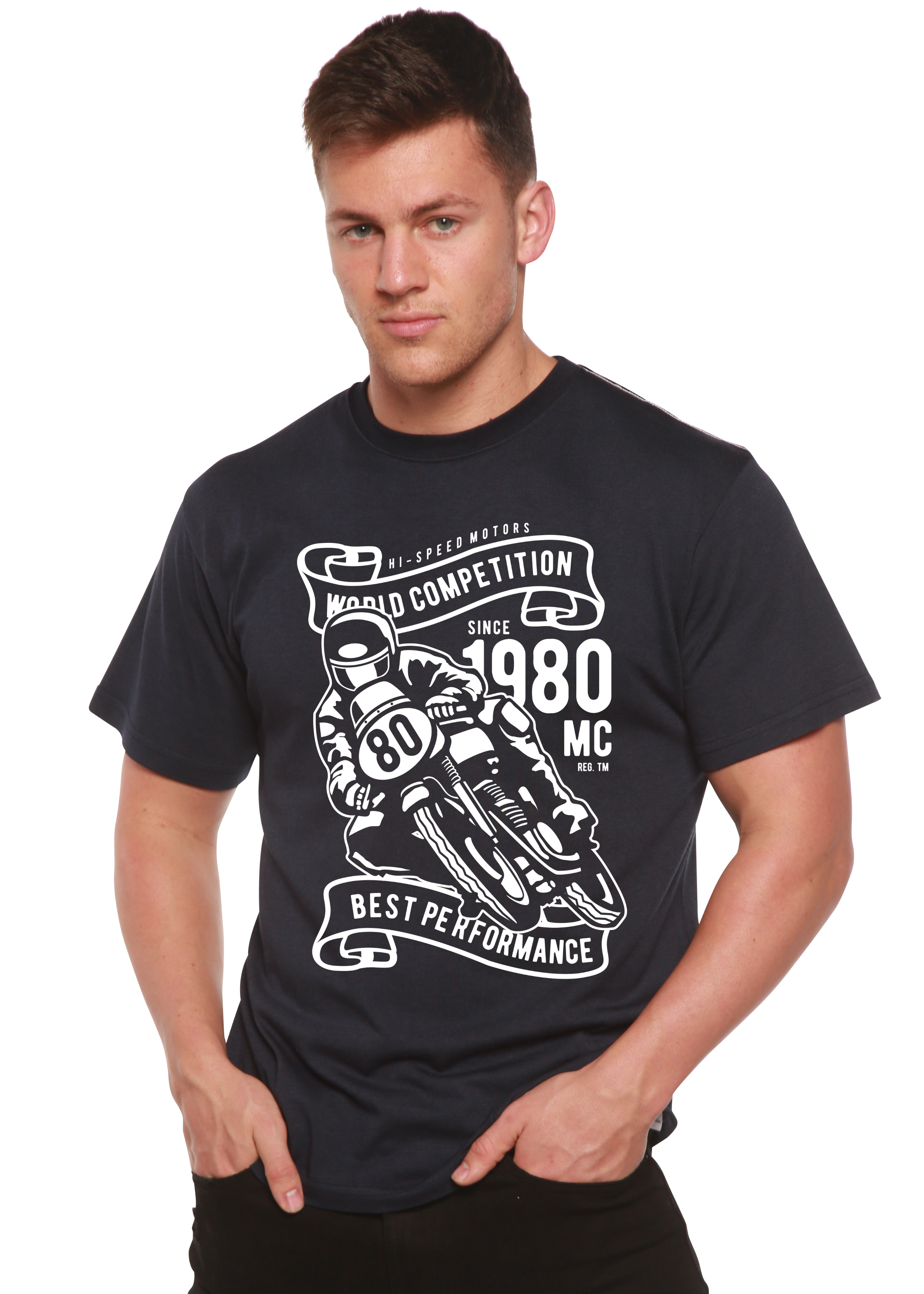 World Competition Men's Bamboo Viscose/Organic Cotton Short Sleeve Graphic Graphic T-Shirt - The7Letter