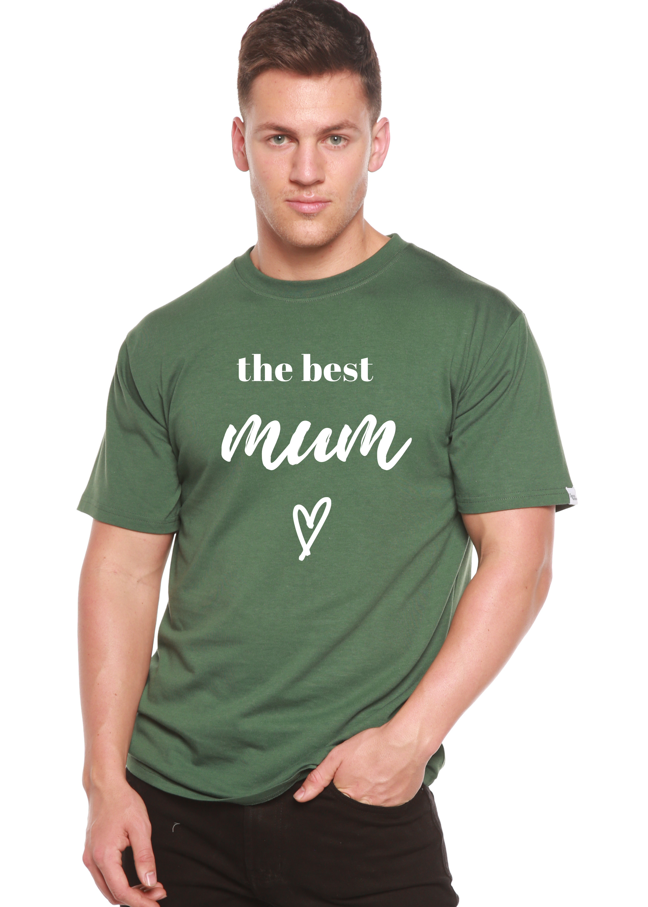 The Best Mum Unisex Bamboo Viscose/Organic Cotton Short Sleeve Graphic T-Shirt - The7Letter
