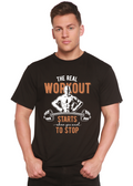 The Real Workout Men's Bamboo Viscose/Organic Cotton Short Sleeve Graphic T-Shirt - The7Letter