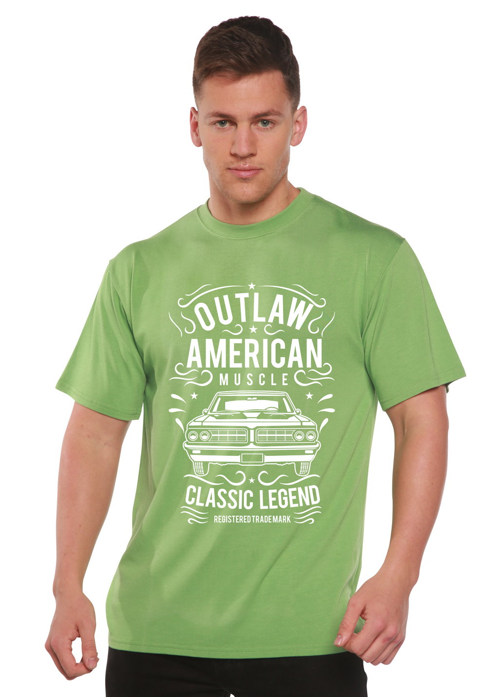 Outlaw American Muscle Spun Bamboo® Men's Bamboo Viscose/Organic Cotton Short Sleeve Graphic T-Shirt - The7Letter