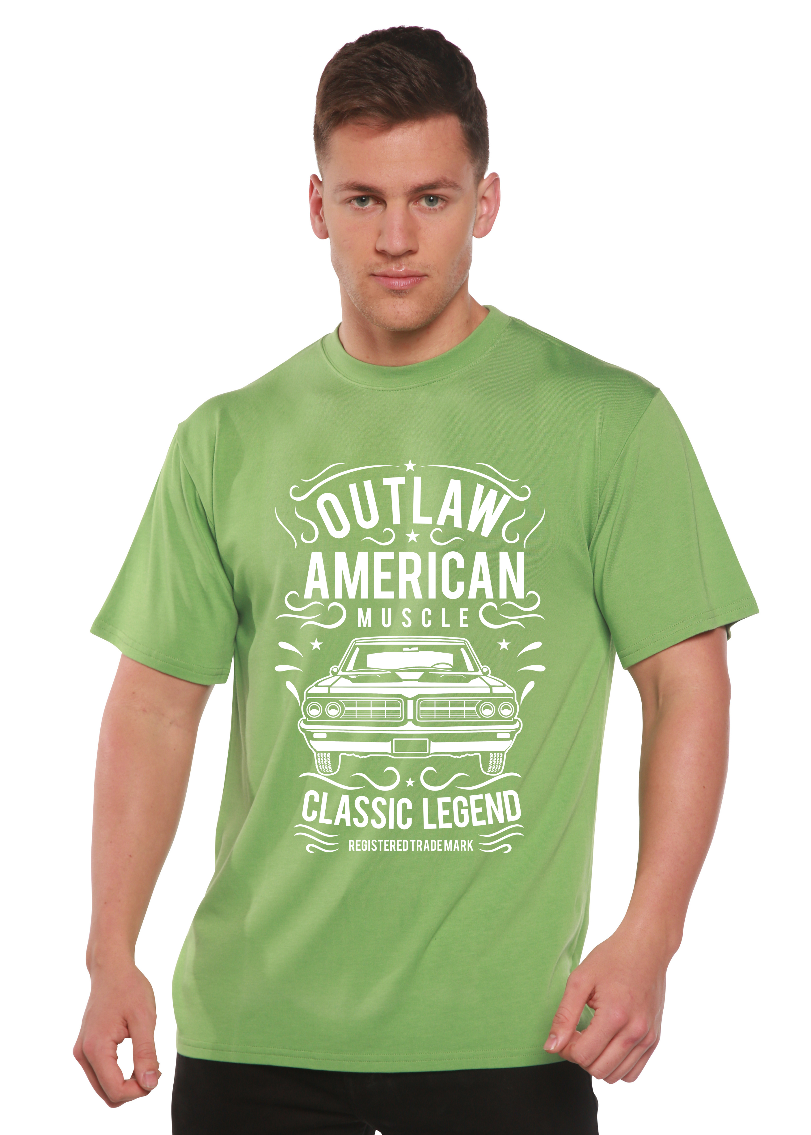 Outlaw American Muscle Spun Bamboo® Men's Bamboo Viscose/Organic Cotton Short Sleeve Graphic T-Shirt - The7Letter