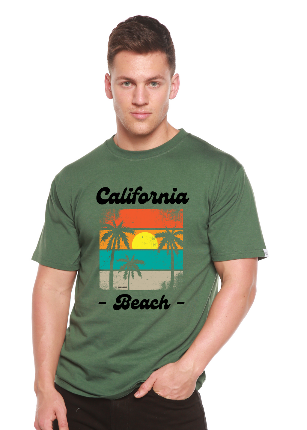 California Beach Unisex Bamboo Viscose/Organic Cotton Short Sleeve Graphic T-Shirt - The7Letter