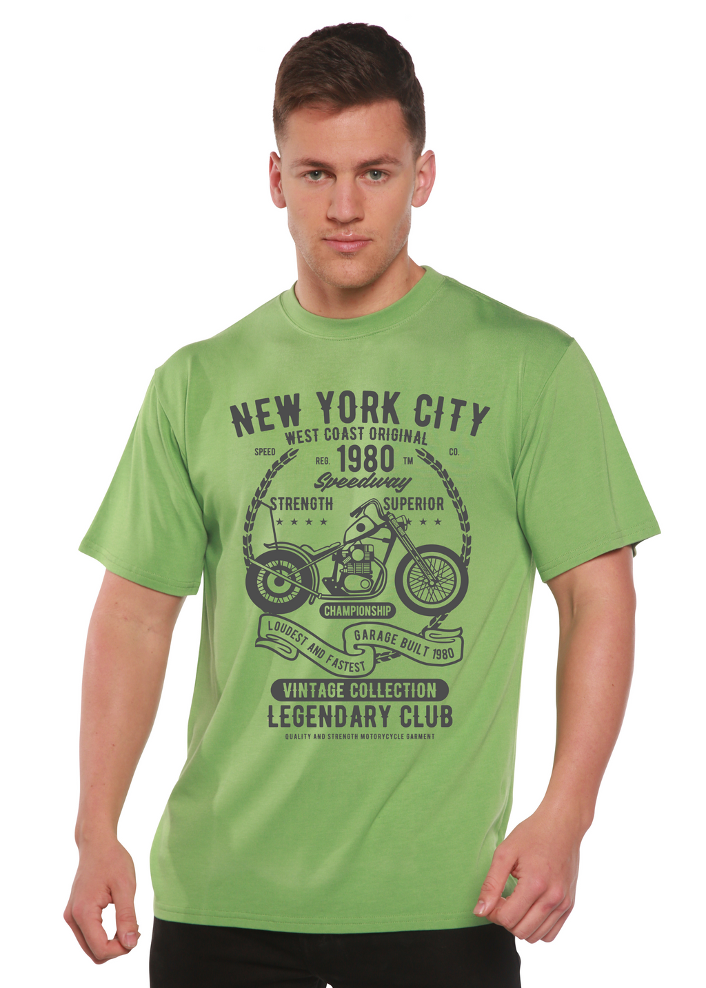 New York City Spun Bamboo® Men's Bamboo Viscose/Organic Cotton Short Sleeve Graphic T-Shirt - The7Letter