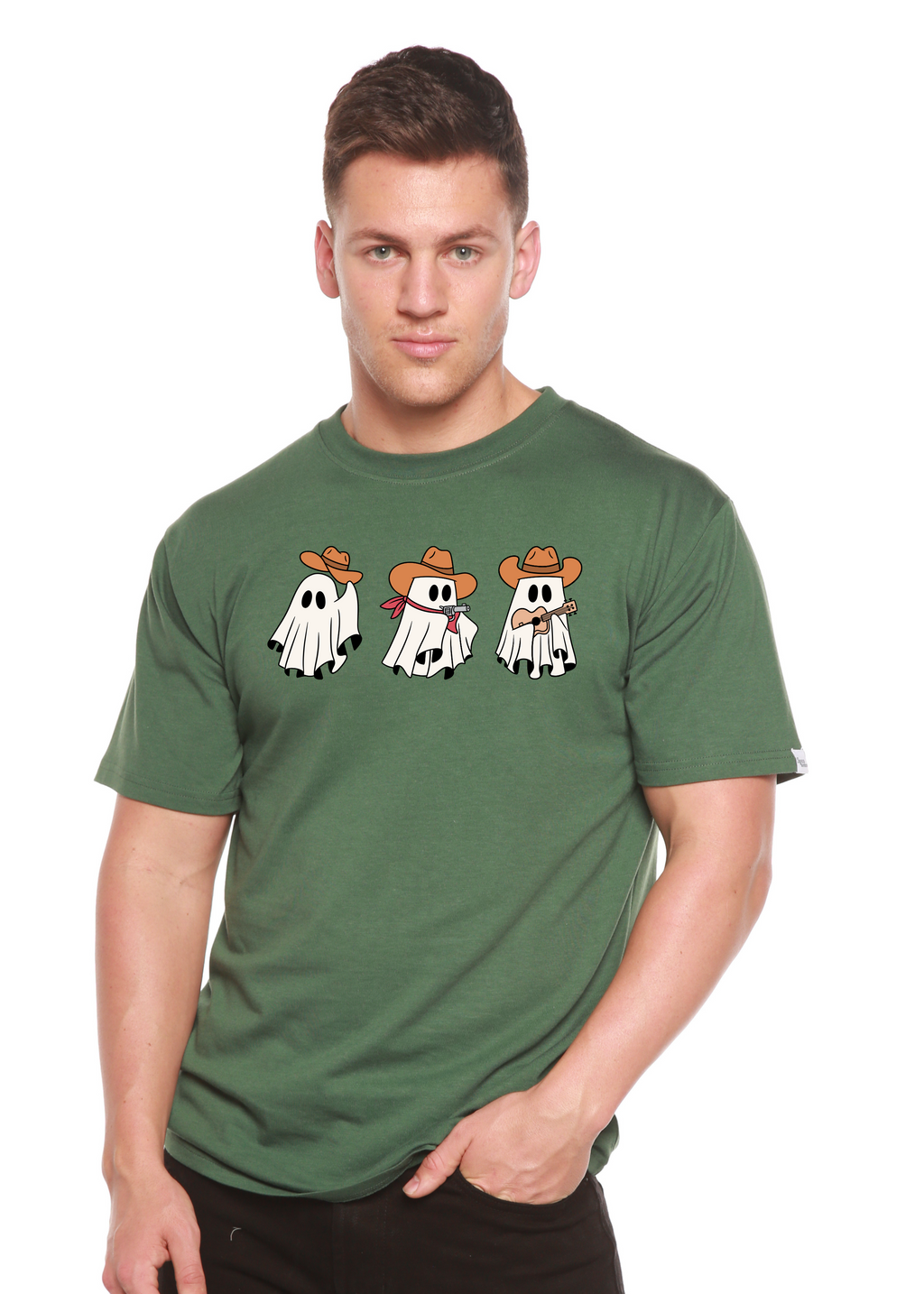 Cowboy Ghosts Unisex Bamboo Viscose/Organic Cotton Short Sleeve Graphic T-Shirt - The7Letter