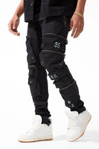 Jordan Craig Field Tech Cargo-Hose mit schmaler Passform – Schwarz