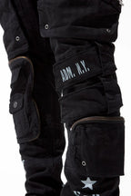 Jordan Craig Field Tech Cargo-Hose mit schmaler Passform – Schwarz