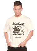 Sea Base Spun Bamboo® Men's Bamboo Viscose/Organic Cotton Short Sleeve Graphic T-Shirt - The7Letter