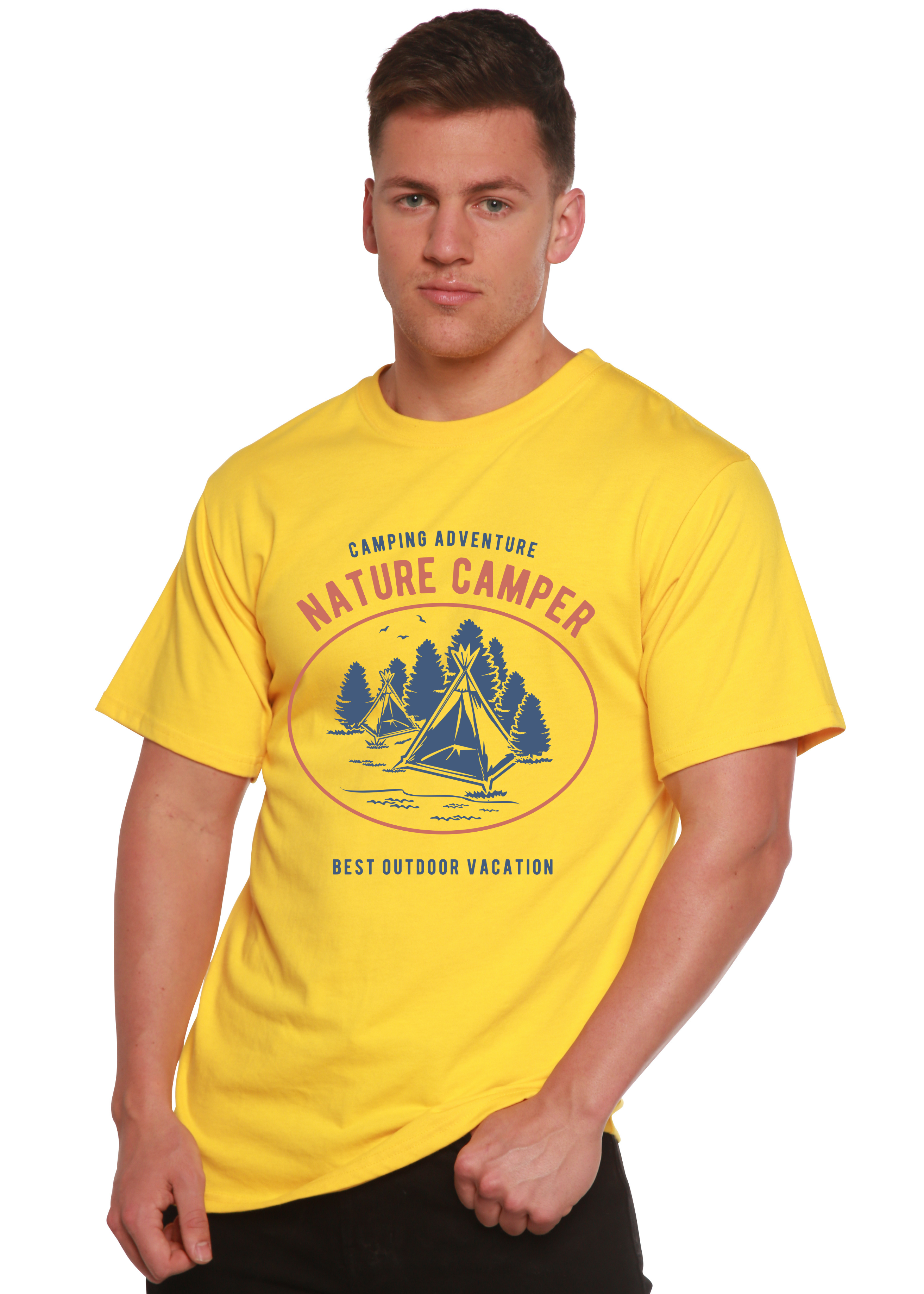 Nature Camper Spun Bamboo® Men's Bamboo Viscose/Organic Cotton Short Sleeve Graphic T-Shirt - The7Letter
