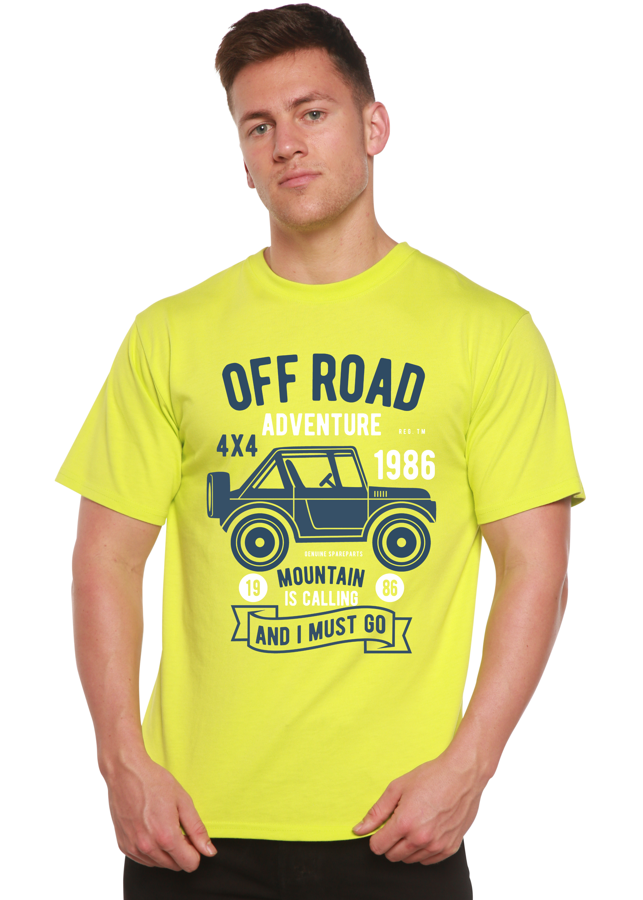 Off Road Adventure Spun Bamboo® Men's Bamboo Viscose/Organic Cotton Short Sleeve Graphic T-Shirt - The7Letter