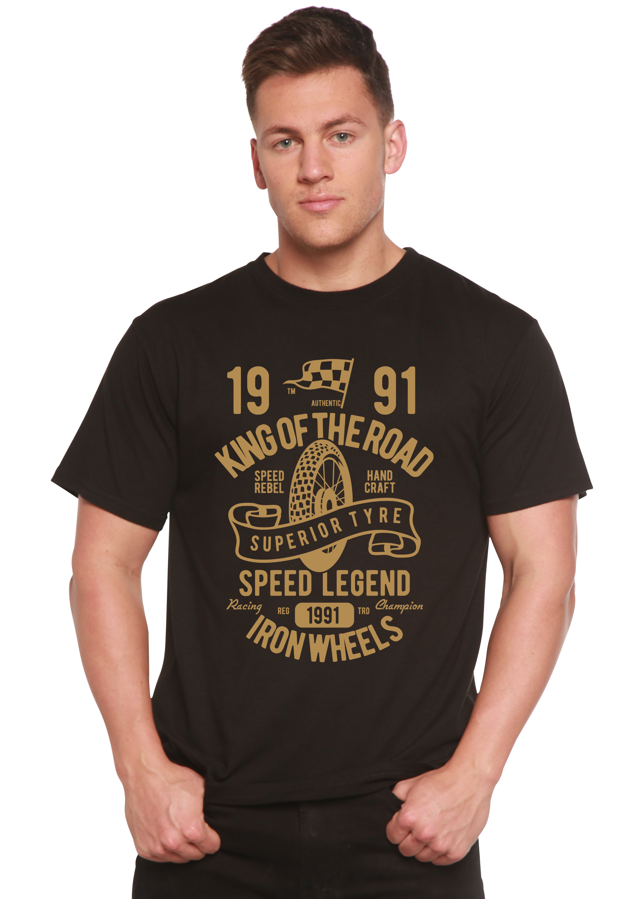Superior Type Spun Bamboo® Men's Bamboo Viscose/Organic Cotton Short Sleeve Graphic T-Shirt - The7Letter
