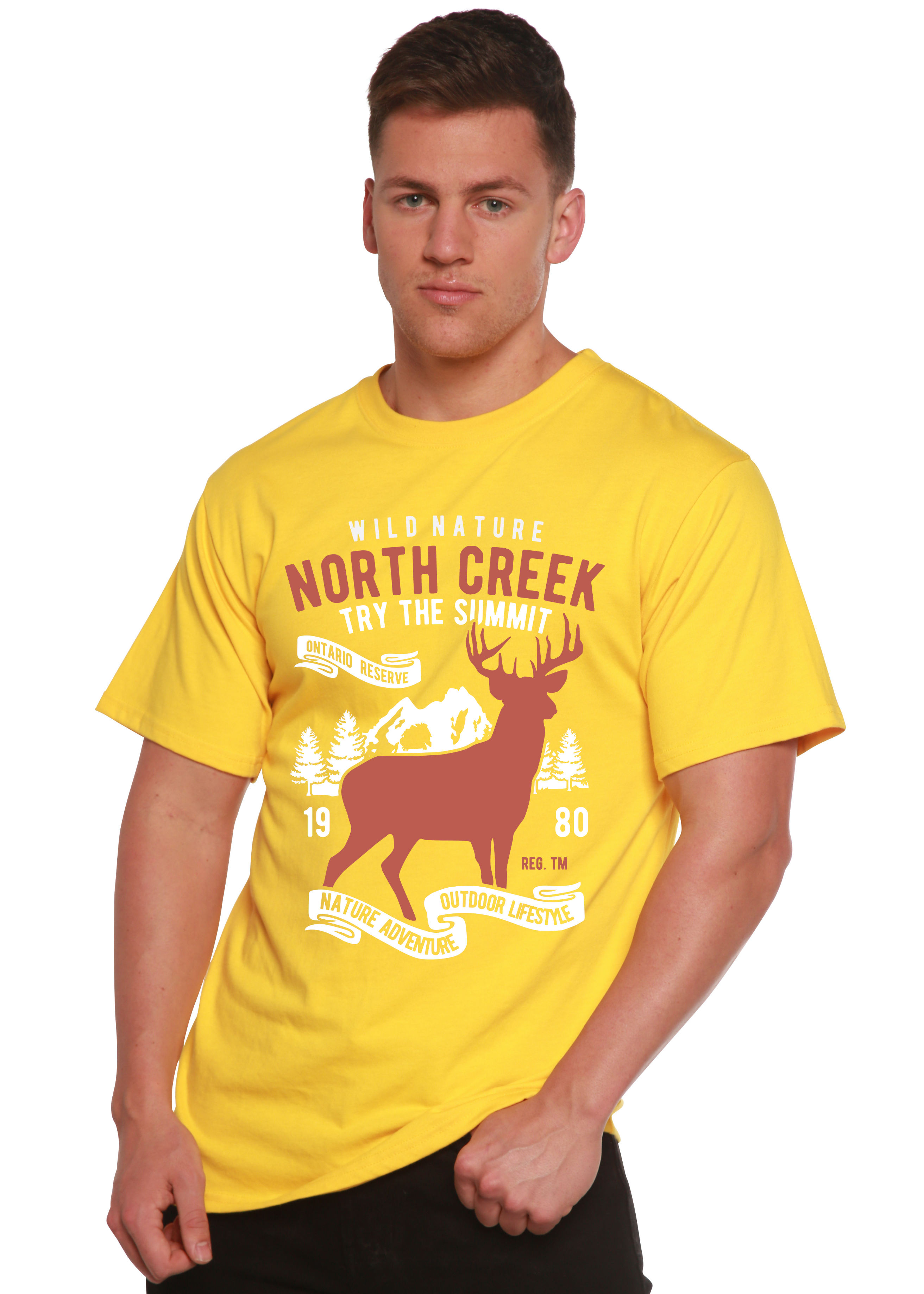 North Creek Spun Bamboo® Men's Bamboo Viscose/Organic Cotton Short Sleeve Graphic T-Shirt - The7Letter