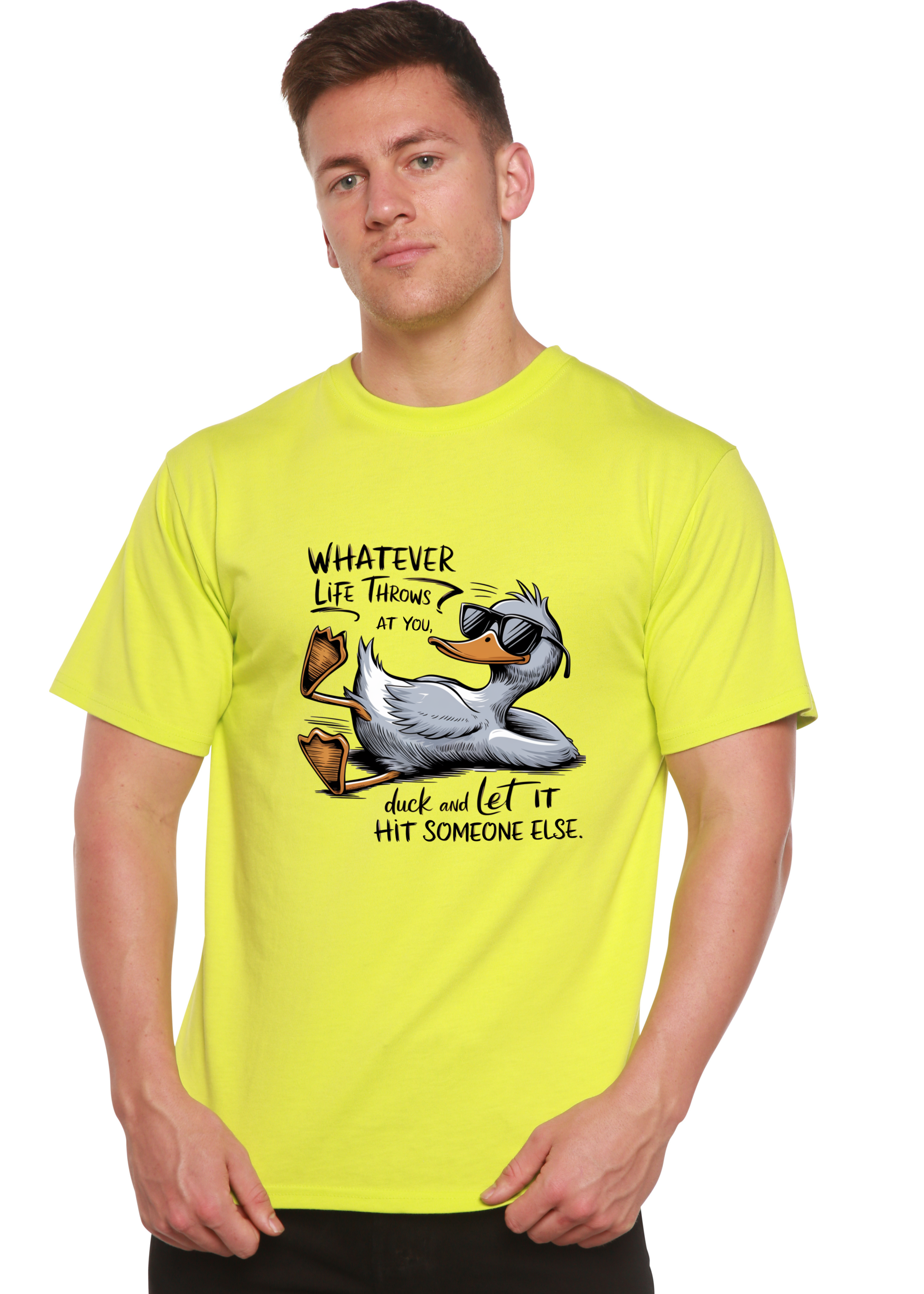 Whatever Life Throws at You Funny Unisex Bamboo/Cotton Graphic T-Shirt - The7Letter