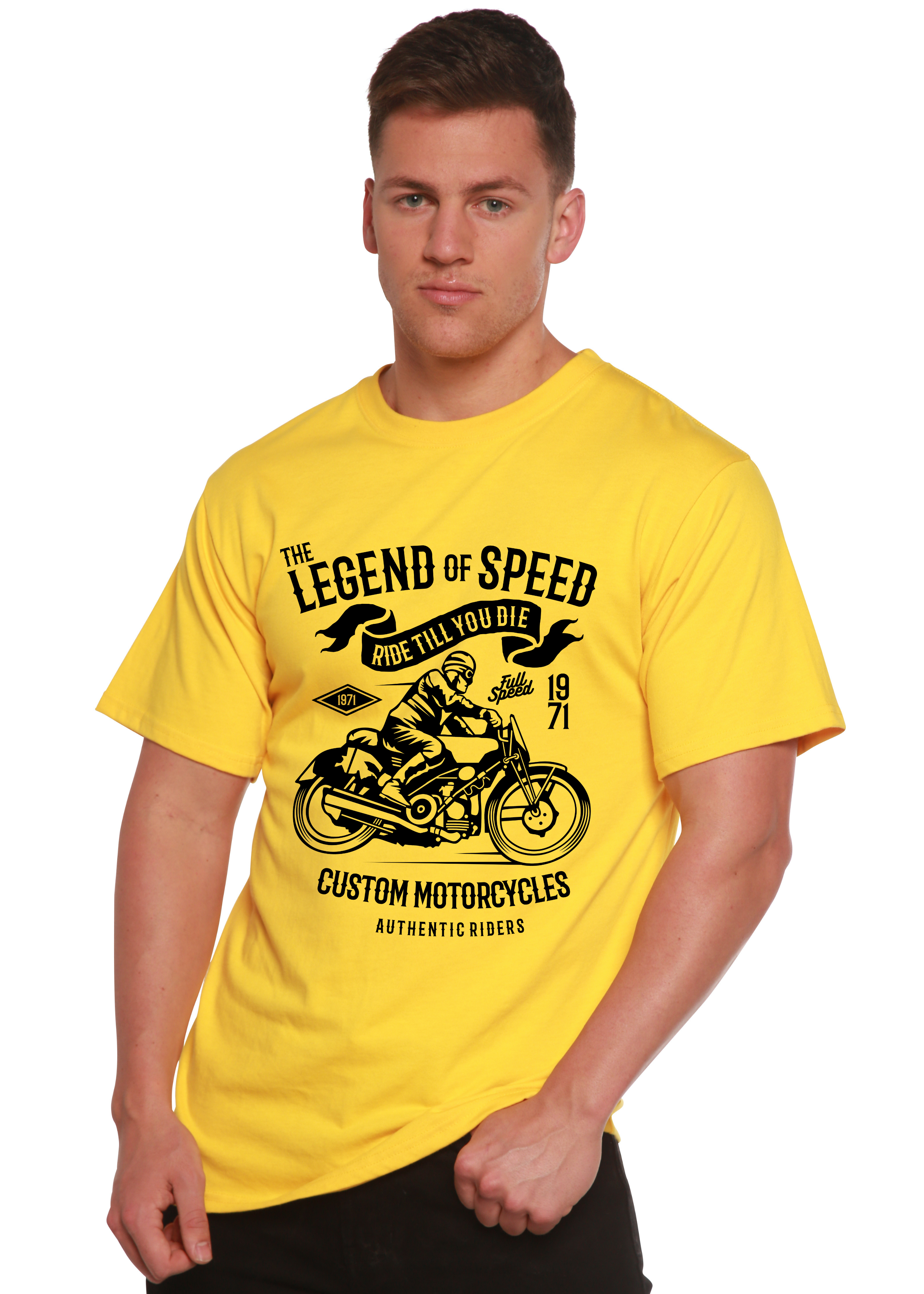 The Legend of Speed Spun Bamboo® Men's Bamboo Viscose/Organic Cotton Short Sleeve Graphic T-Shirt - The7Letter