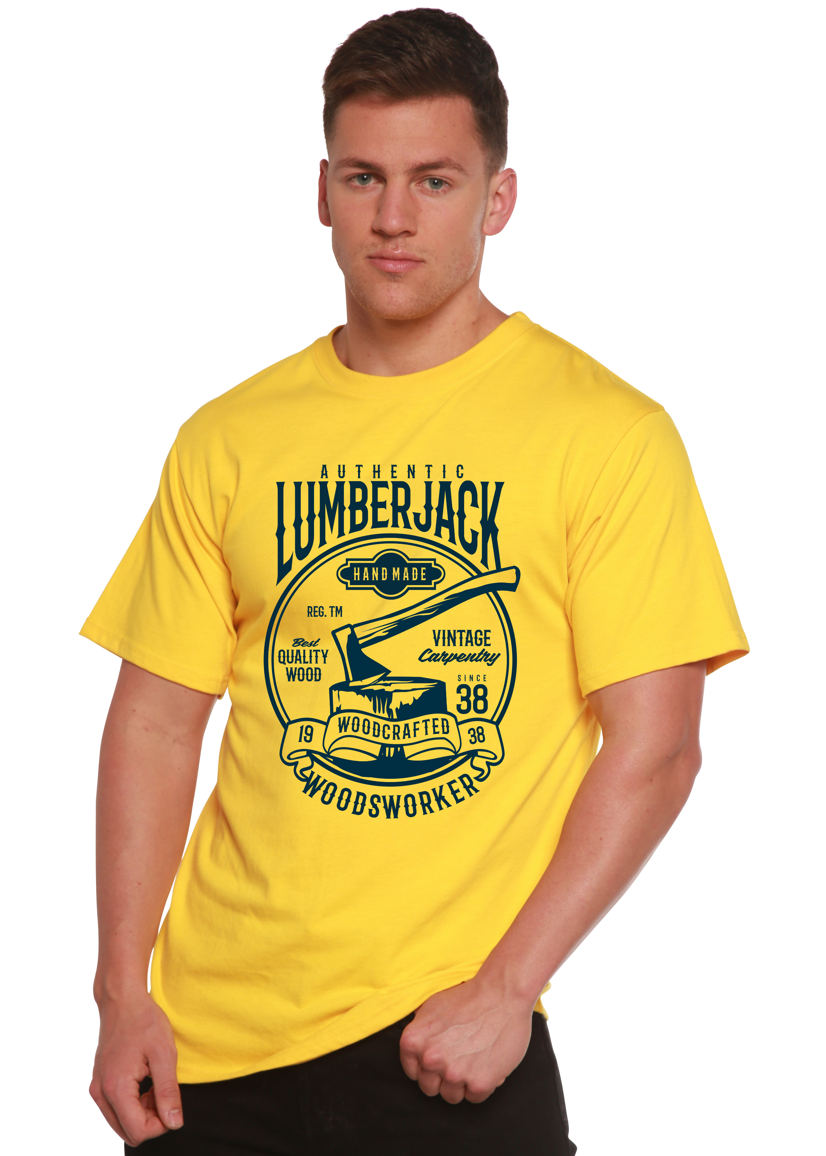 Authentic Lumberjack Men's Bamboo Viscose/Organic Cotton Short Sleeve Graphic T-Shirt - The7Letter