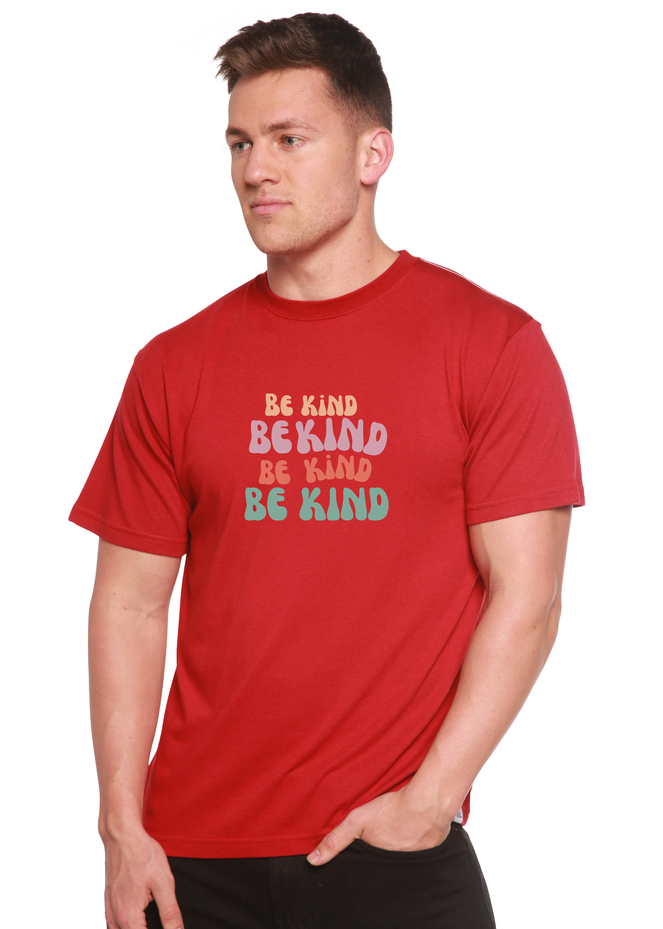 Be Kind Men's Bamboo Viscose/Organic Cotton Short Sleeve Graphic T-Shirt - The7Letter