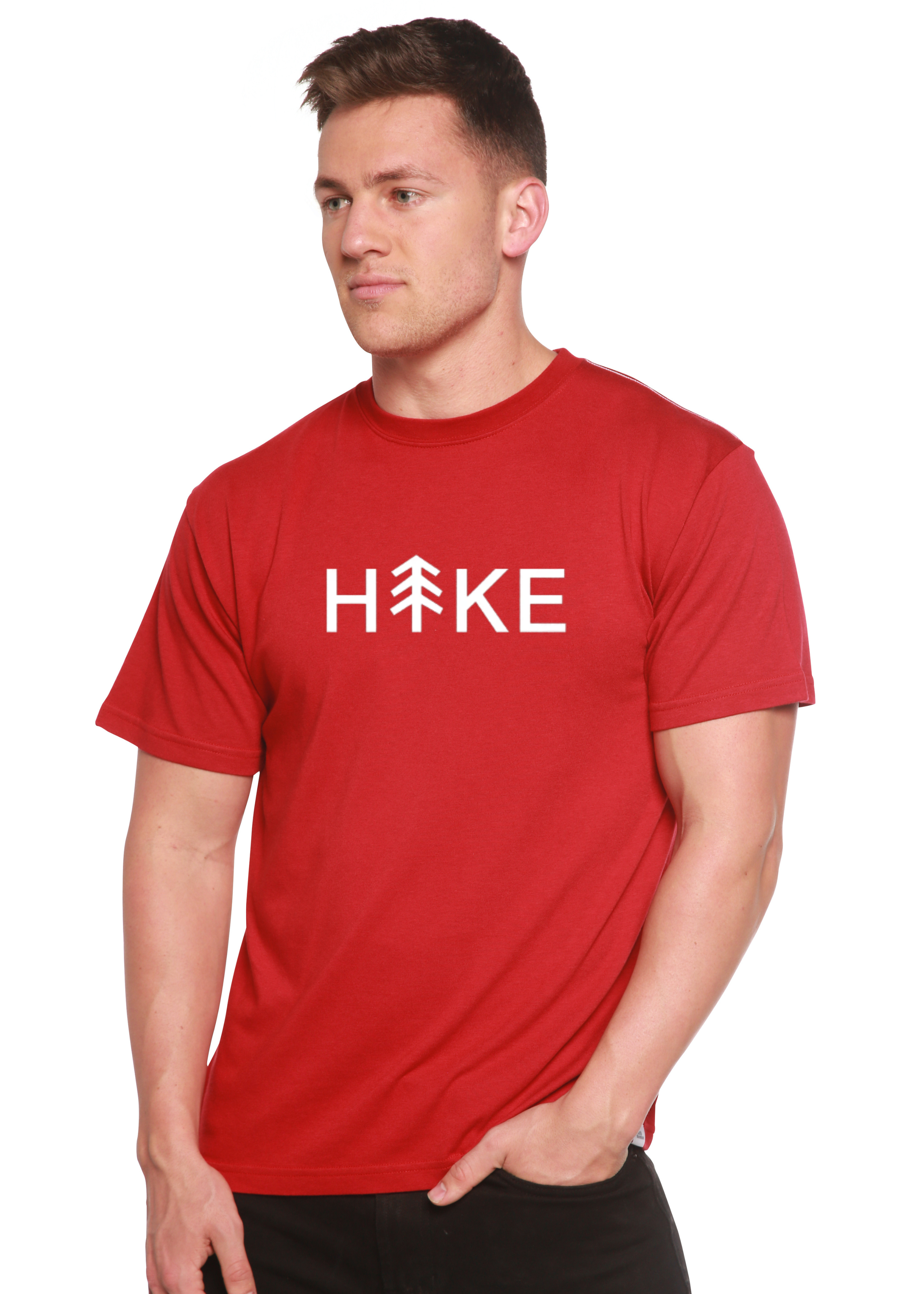 Hike Men's Bamboo Viscose/Organic Cotton Short Sleeve Graphic T-Shirt - The7Letter