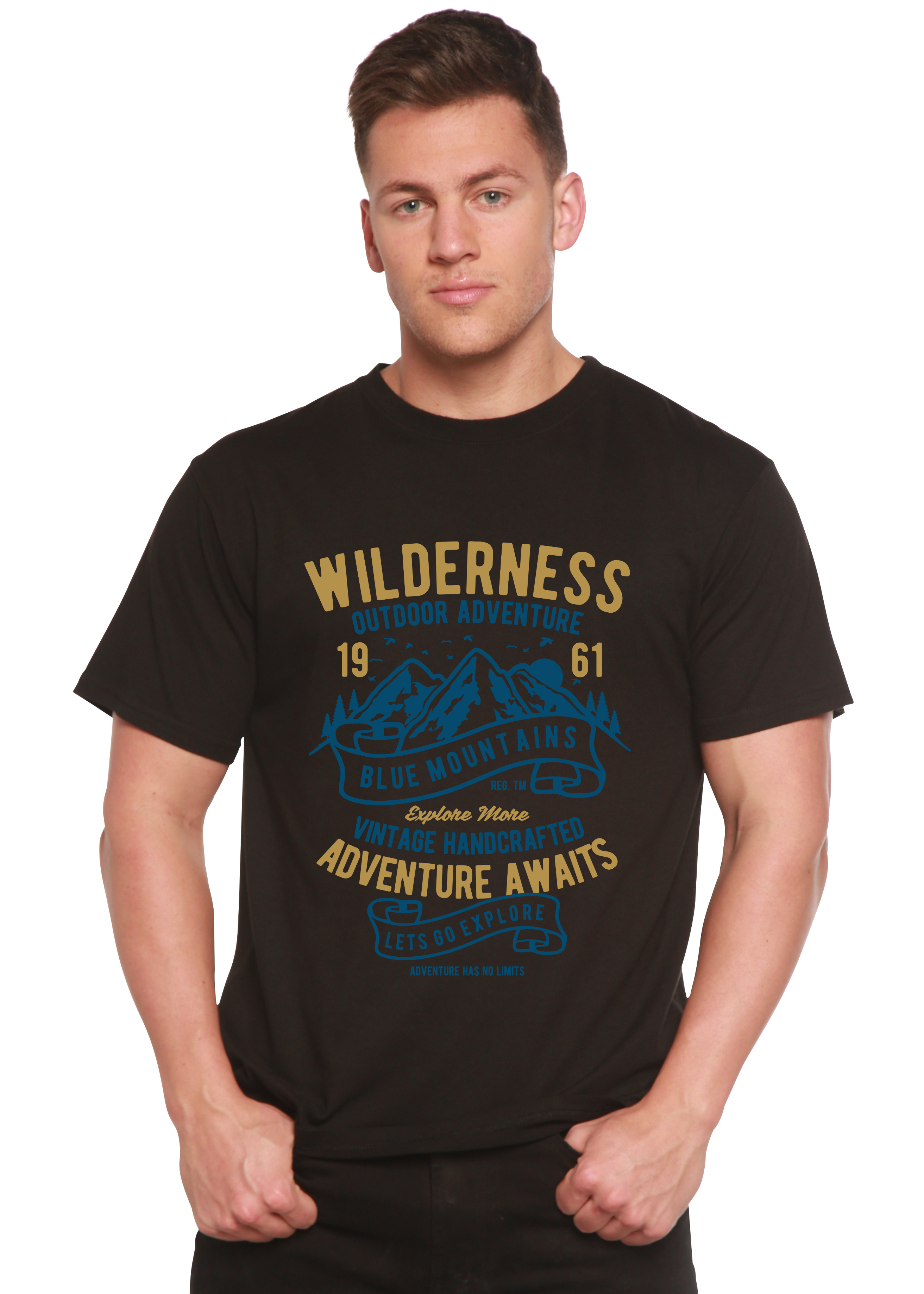 Wilderness Spun Bamboo® Men's Bamboo Viscose/Organic Cotton Short Sleeve Graphic T-Shirt - The7Letter