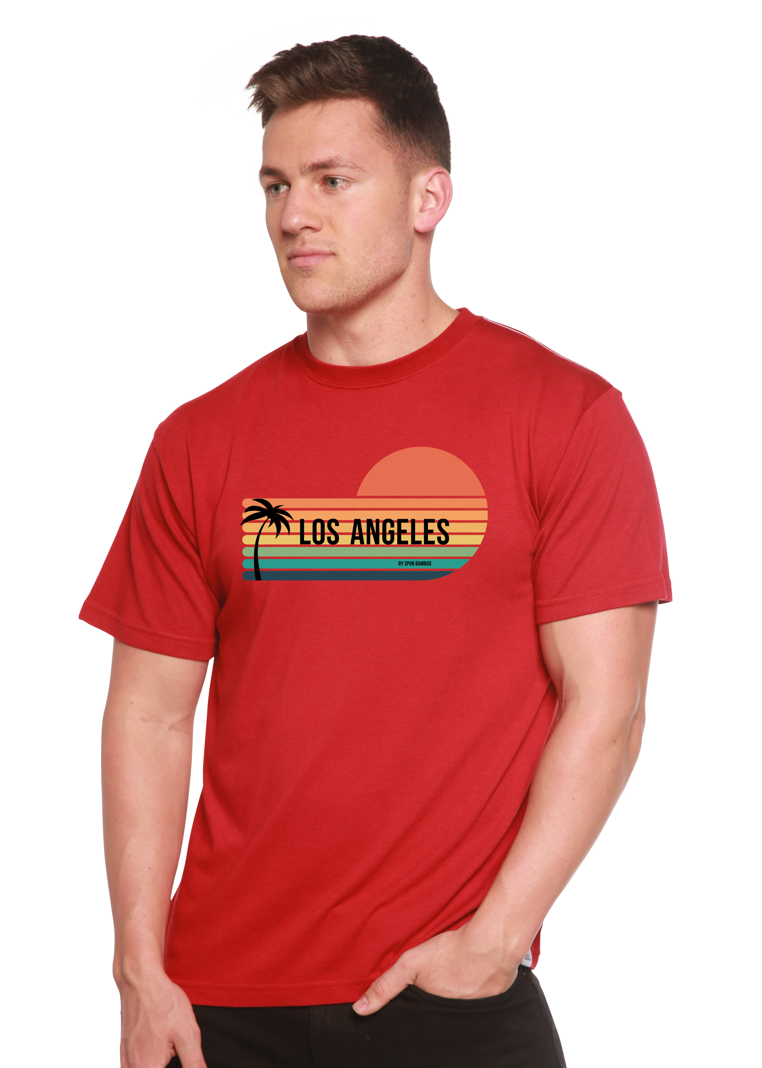 Los Angeles Spun Bamboo Unisex Bamboo Viscose/Organic Cotton Short Sleeve Graphic T-Shirt - The7Letter