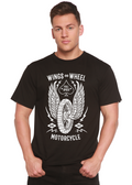 Wings And Wheel Spun Bamboo® Men's Bamboo Viscose/Organic Cotton Short Sleeve Graphic T-Shirt - The7Letter