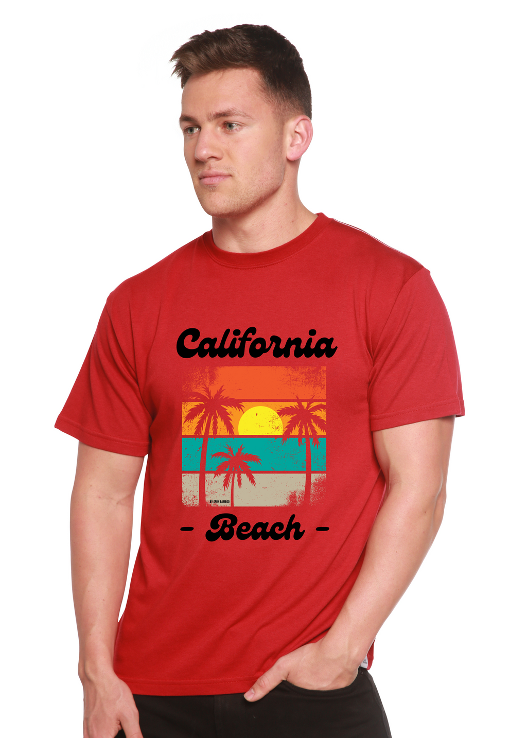 California Beach Unisex Bamboo Viscose/Organic Cotton Short Sleeve Graphic T-Shirt - The7Letter