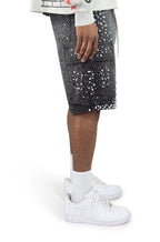 Rebel Denim Jorts en jean délavé effet givré - Black Sand